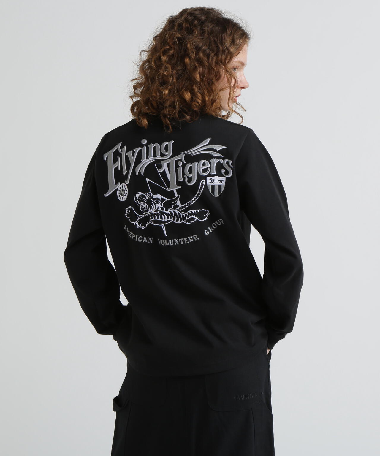《WEB&DEPOT限定》MILITARY MOTIF LONG SLEEVE T-SHIRT / ミリタリーモチーフ 長袖 Tシャツ