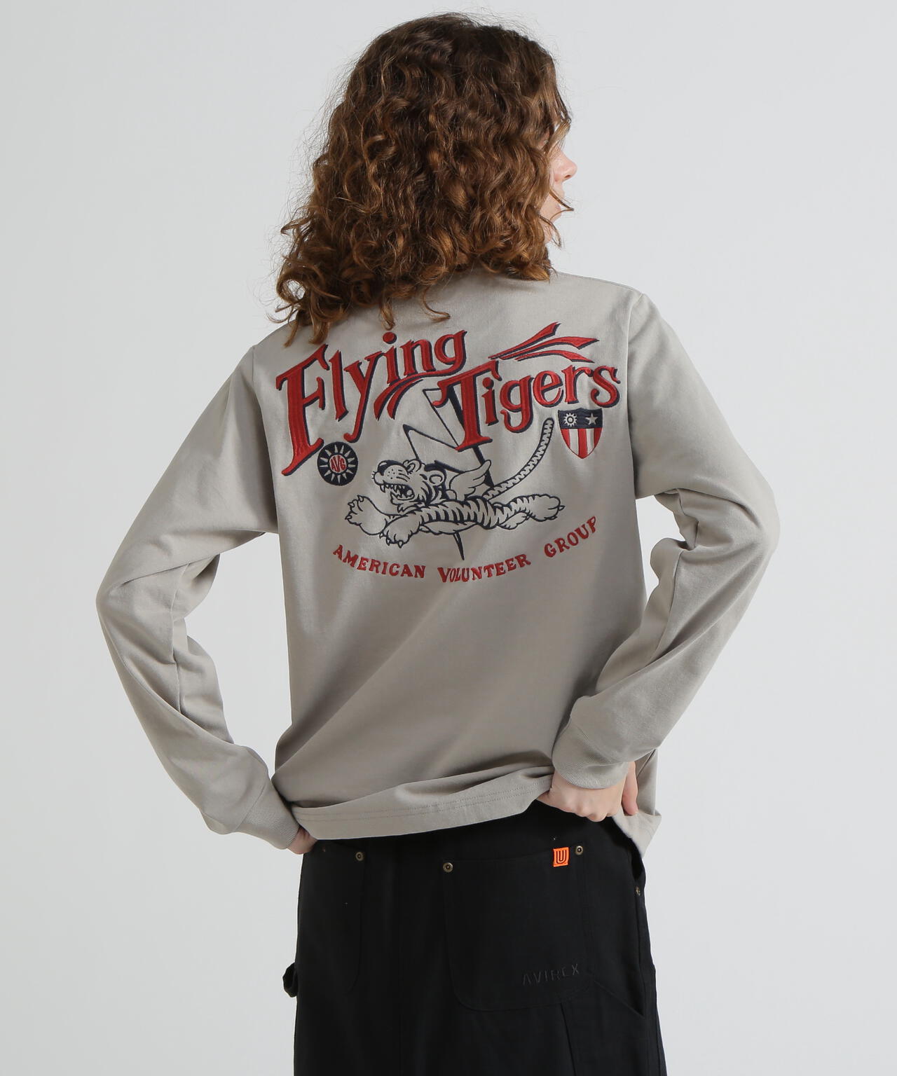 《WEB&DEPOT限定》MILITARY MOTIF LONG SLEEVE T-SHIRT / ミリタリーモチーフ 長袖 Tシャツ