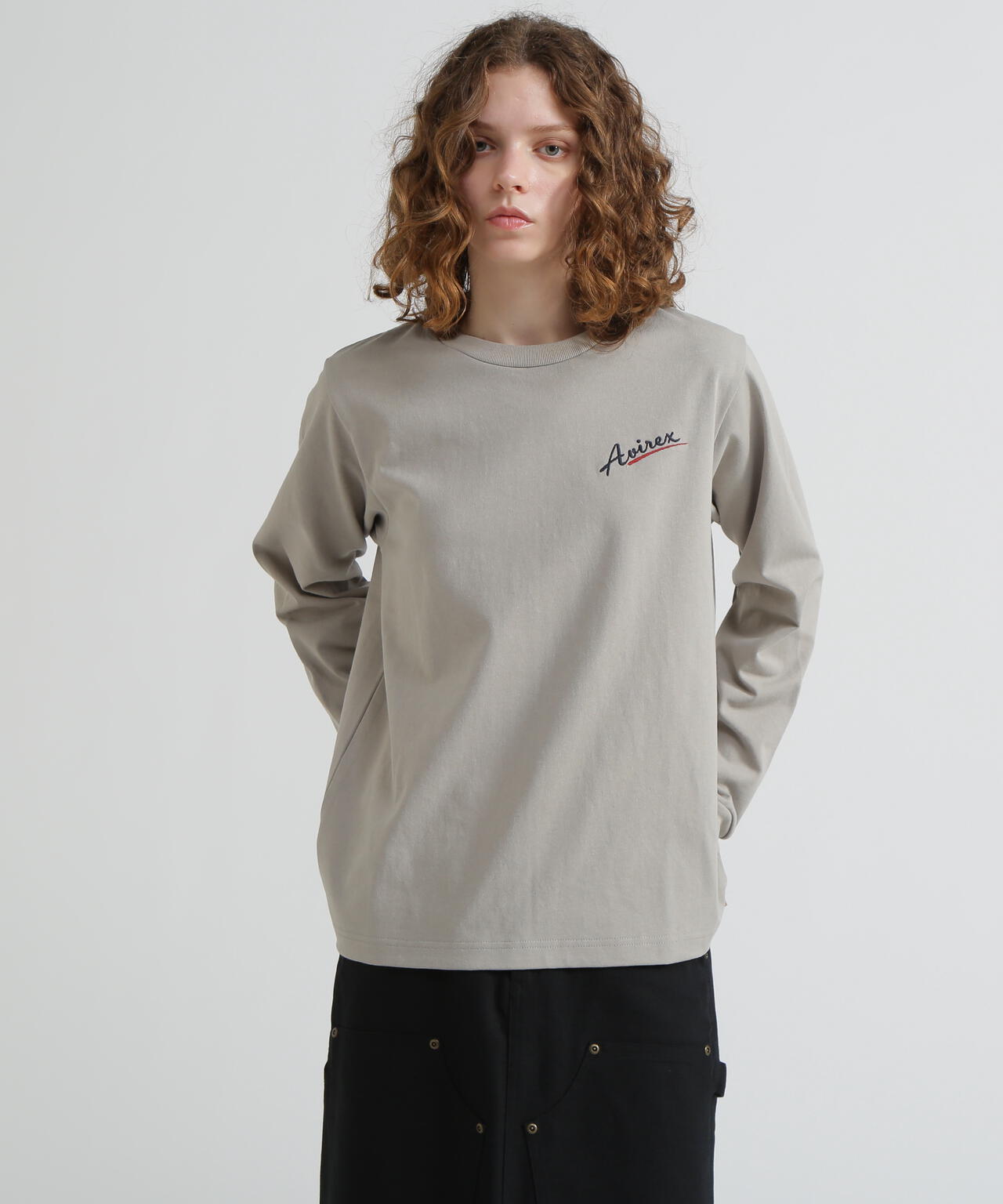 《WEB&DEPOT限定》MILITARY MOTIF LONG SLEEVE T-SHIRT / ミリタリーモチーフ 長袖 Tシャツ