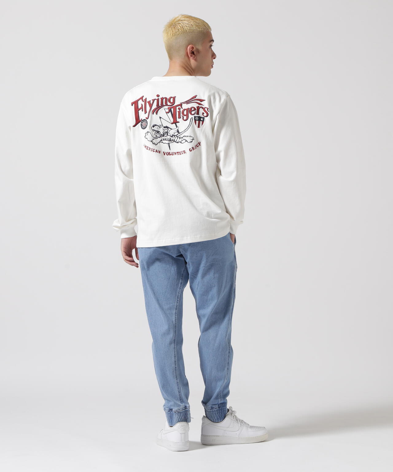 《WEB&DEPOT限定》MILITARY MOTIF LONG SLEEVE T-SHIRT / ミリタリーモチーフ 長袖 Tシャツ