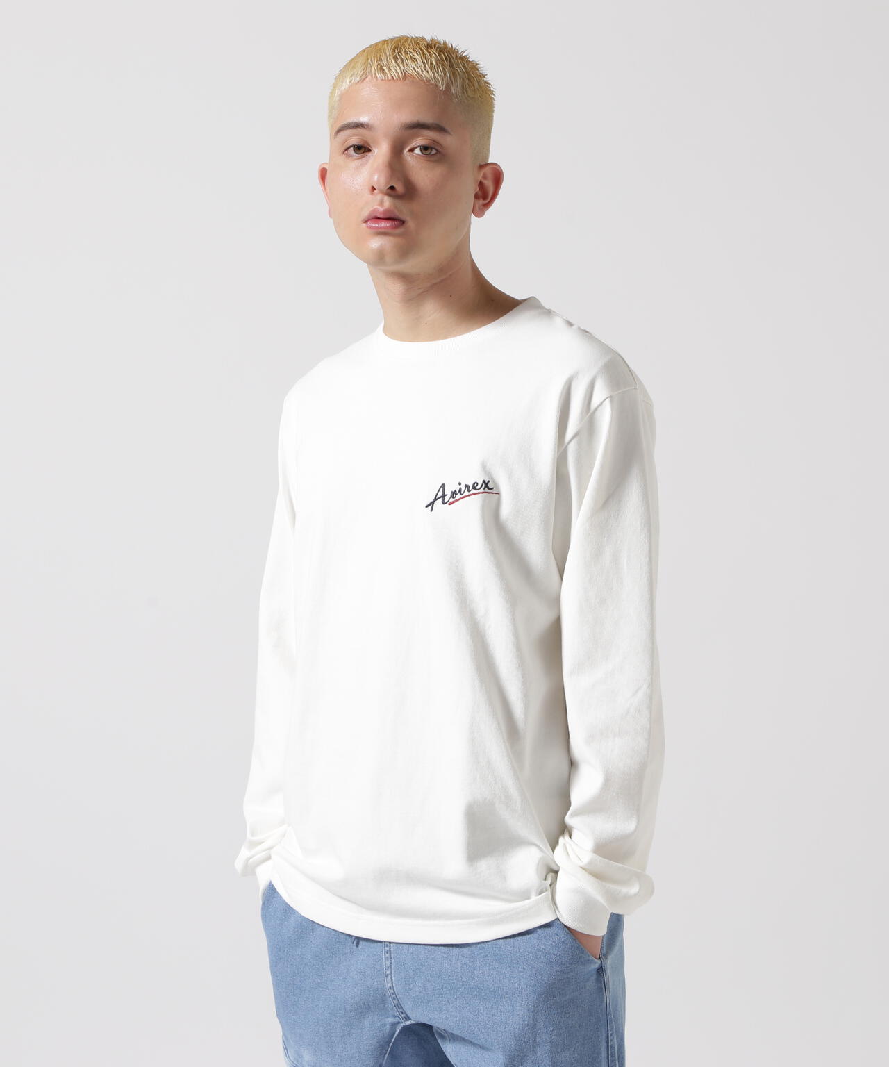 《WEB&DEPOT限定》MILITARY MOTIF LONG SLEEVE T-SHIRT / ミリタリーモチーフ 長袖 Tシャツ