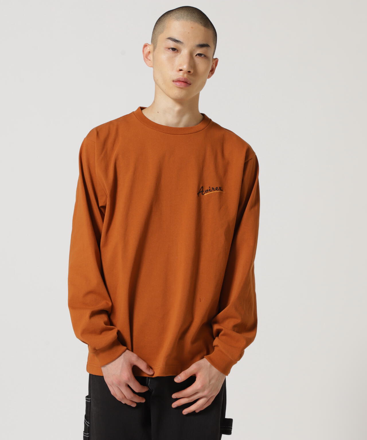 《WEB&DEPOT限定》MILITARY MOTIF LONG SLEEVE T-SHIRT / ミリタリーモチーフ 長袖 Tシャツ