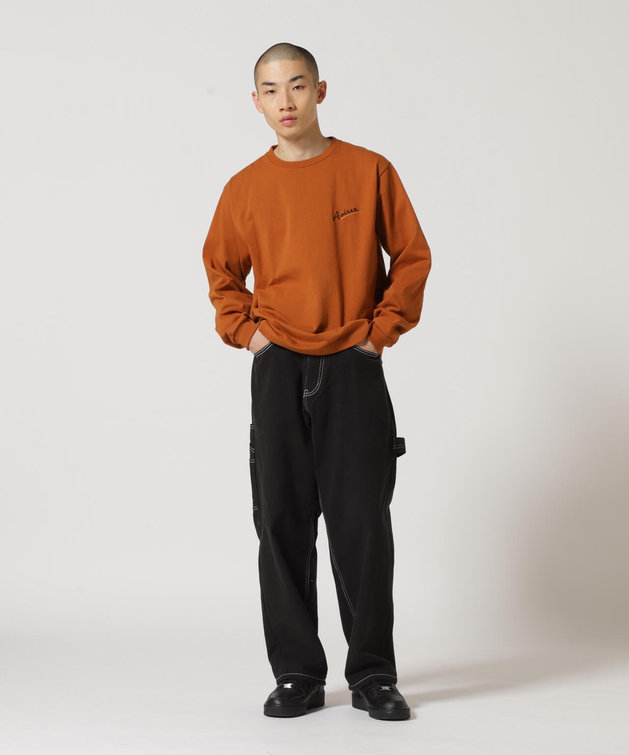 《WEB&DEPOT限定》MILITARY MOTIF LONG SLEEVE T-SHIRT / ミリタリーモチーフ 長袖 Tシャツ