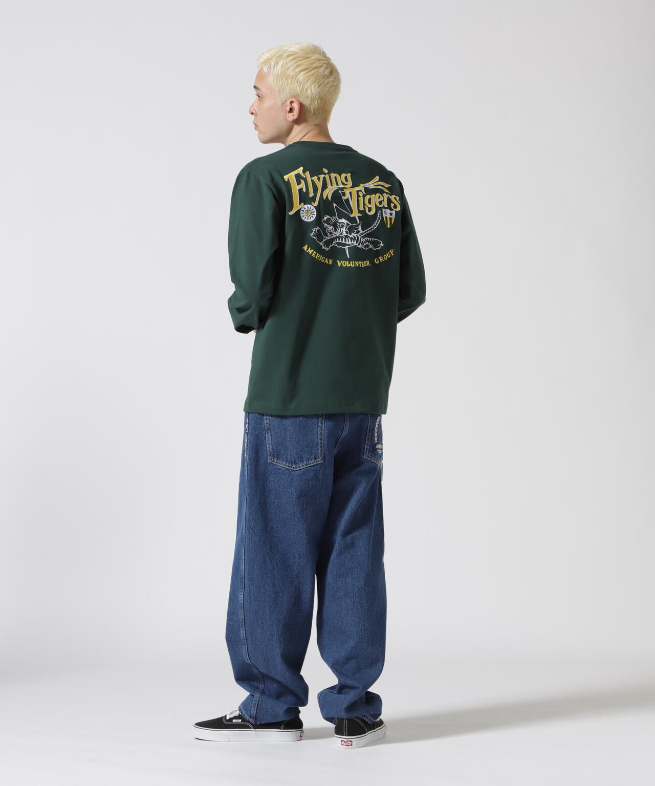 《WEB&DEPOT限定》MILITARY MOTIF LONG SLEEVE T-SHIRT / ミリタリーモチーフ 長袖 Tシャツ