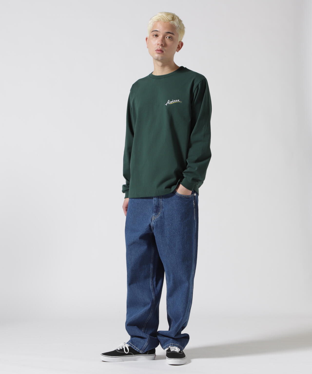 《WEB&DEPOT限定》MILITARY MOTIF LONG SLEEVE T-SHIRT / ミリタリーモチーフ 長袖 Tシャツ