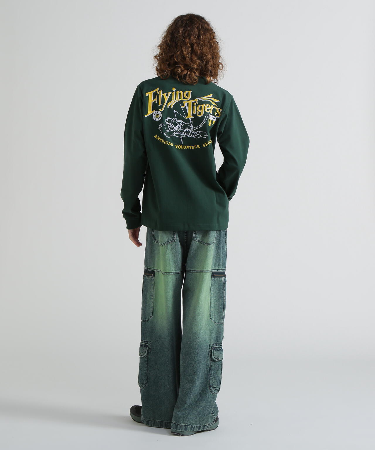 《WEB&DEPOT限定》MILITARY MOTIF LONG SLEEVE T-SHIRT / ミリタリーモチーフ 長袖 Tシャツ