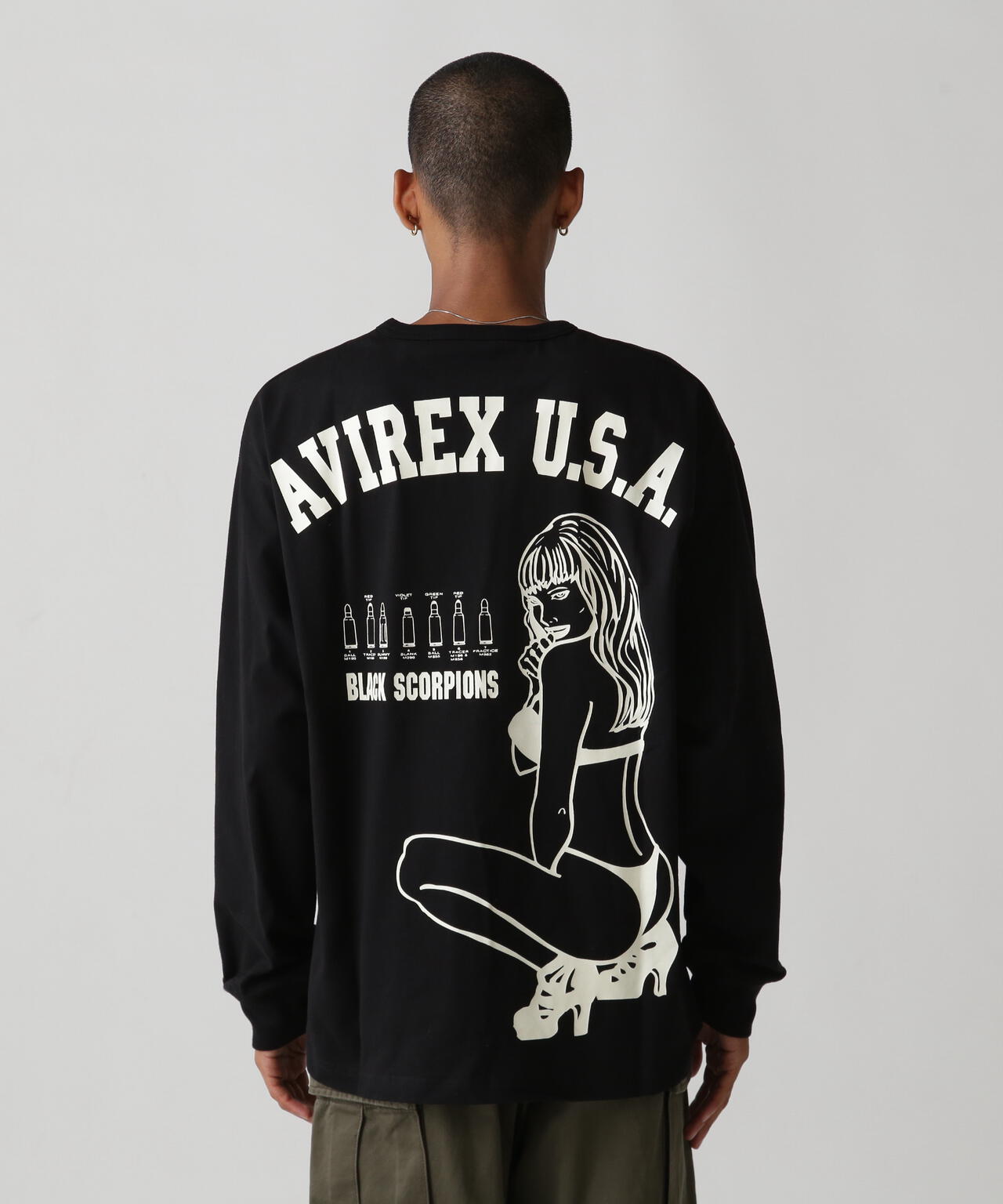 《WEB&DEPOT限定》BLACK SCORPIONS LONGSLEEVE T-SHIRT / ブラック スコーピオン 長袖Tシャツ