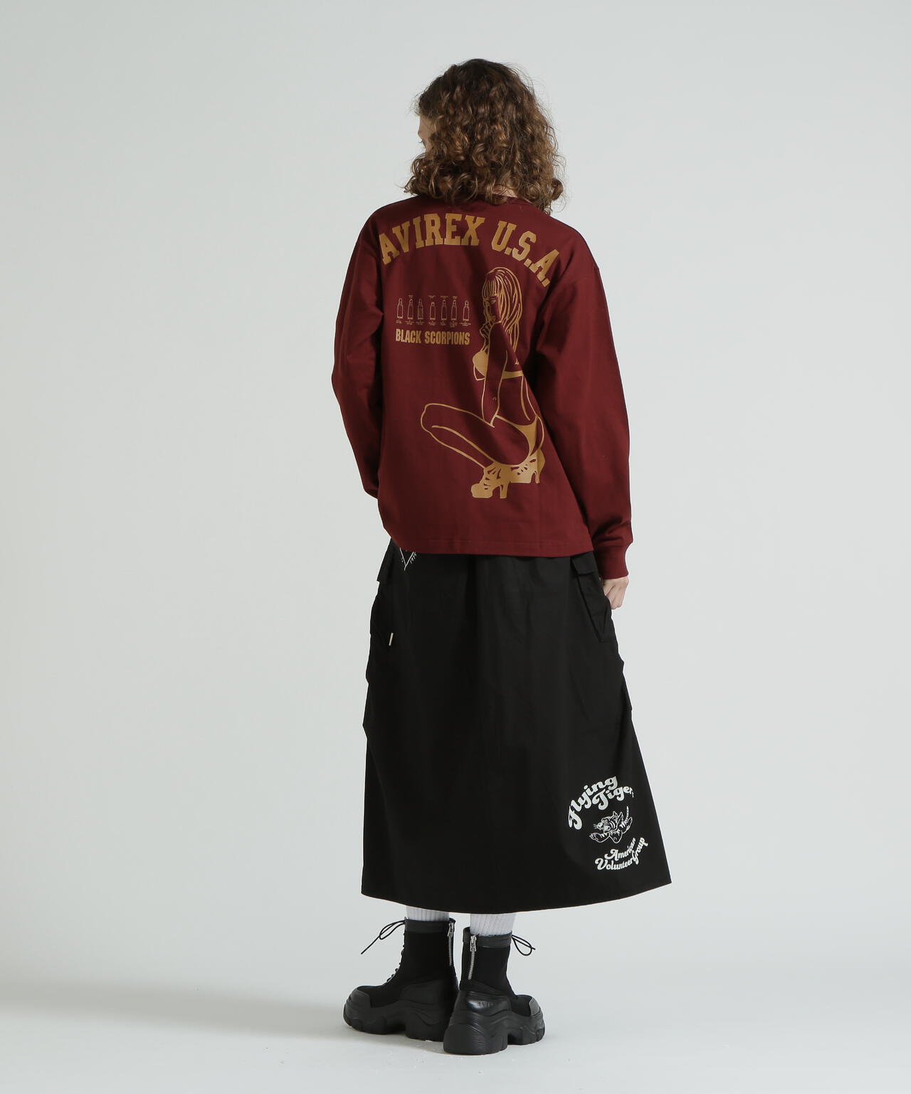 《WEB&DEPOT限定》BLACK SCORPIONS LONGSLEEVE T-SHIRT / ブラック スコーピオン 長袖Tシャツ