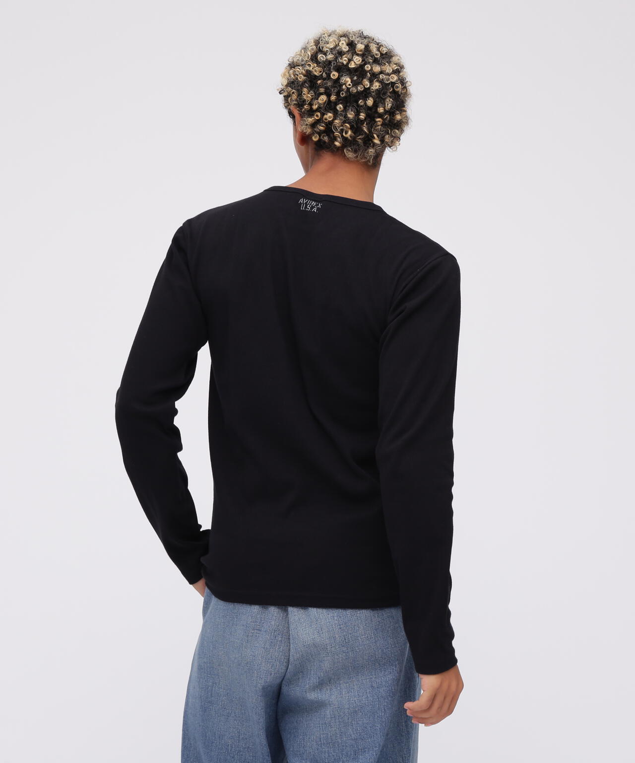 《DAILY》RIB L/S V-NECK T-SHIRT