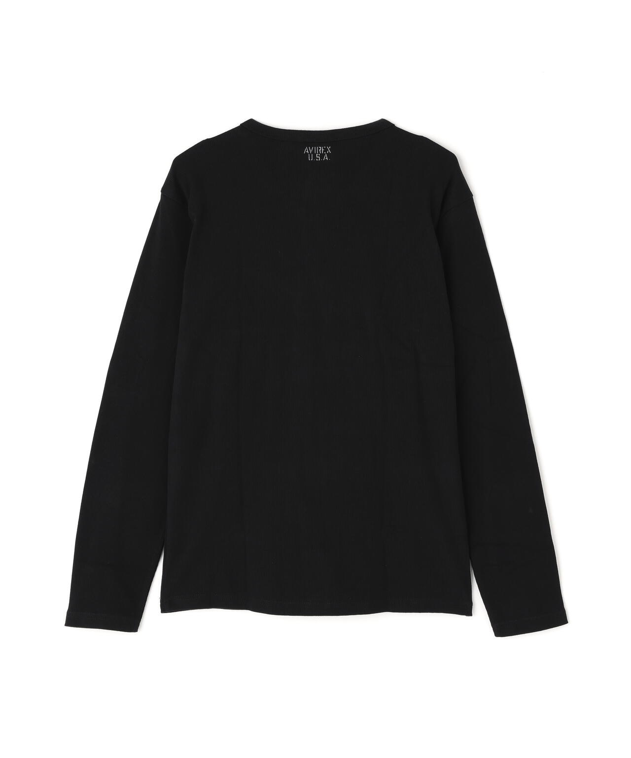 《DAILY》RIB L/S V-NECK T-SHIRT