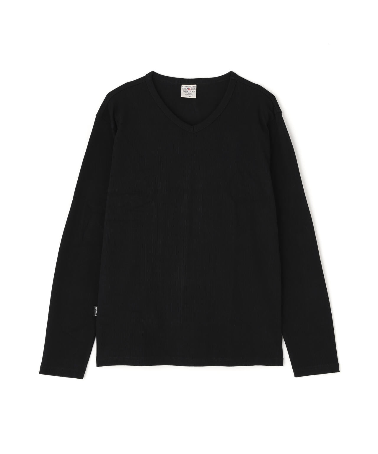 《DAILY》RIB L/S V-NECK T-SHIRT