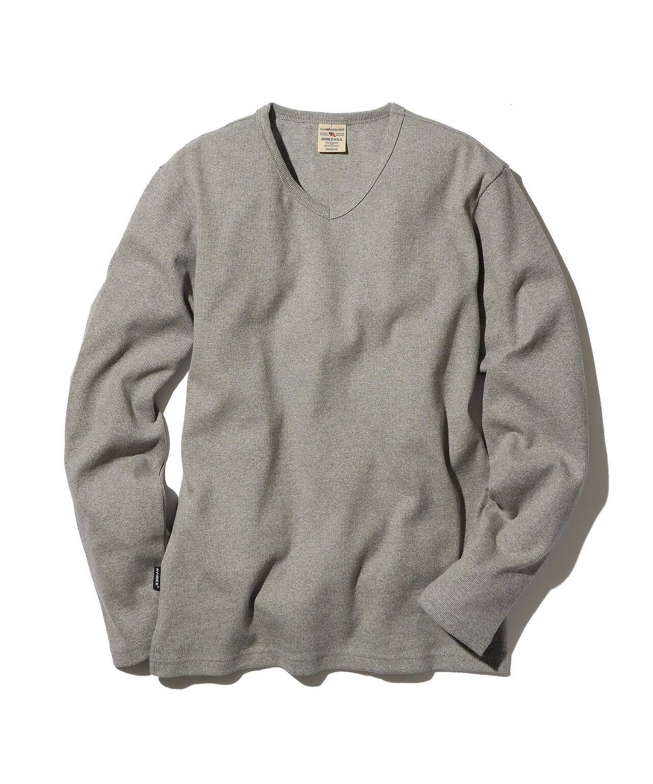 《DAILY》RIB L/S V-NECK T-SHIRT