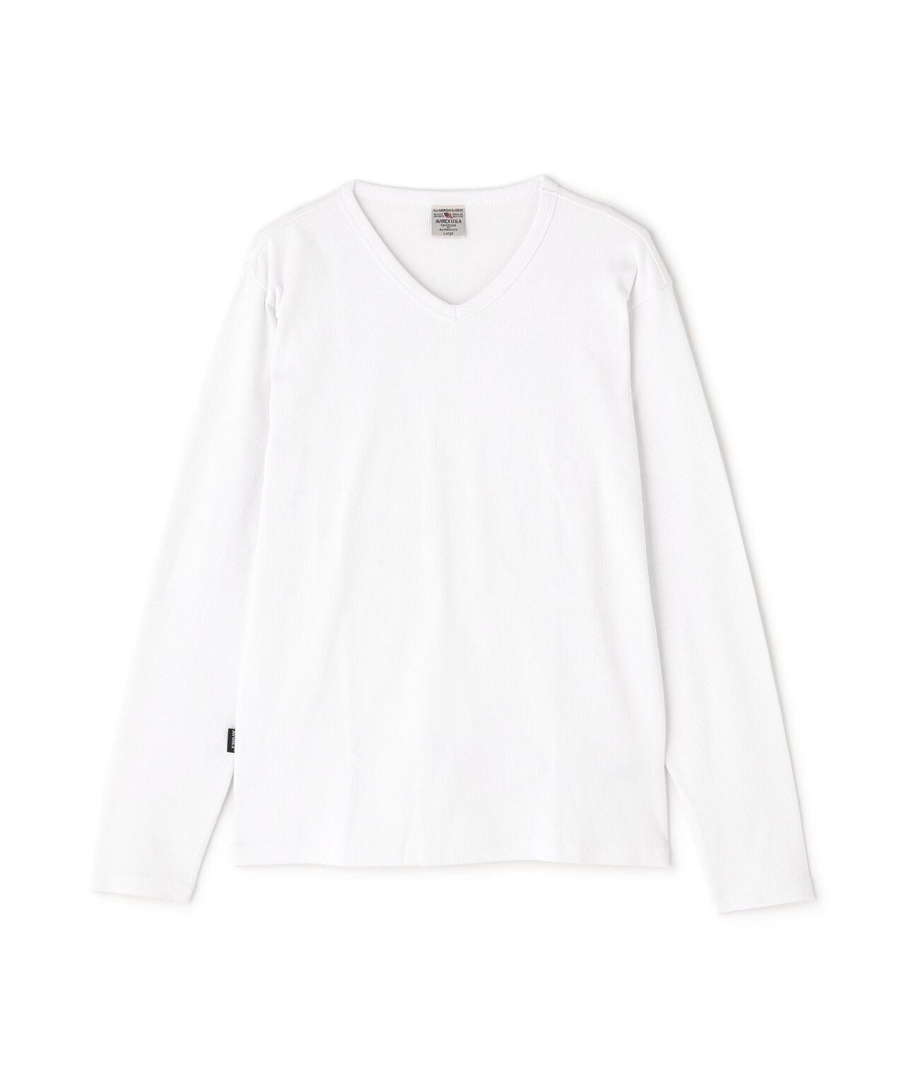《DAILY》RIB L/S V-NECK T-SHIRT