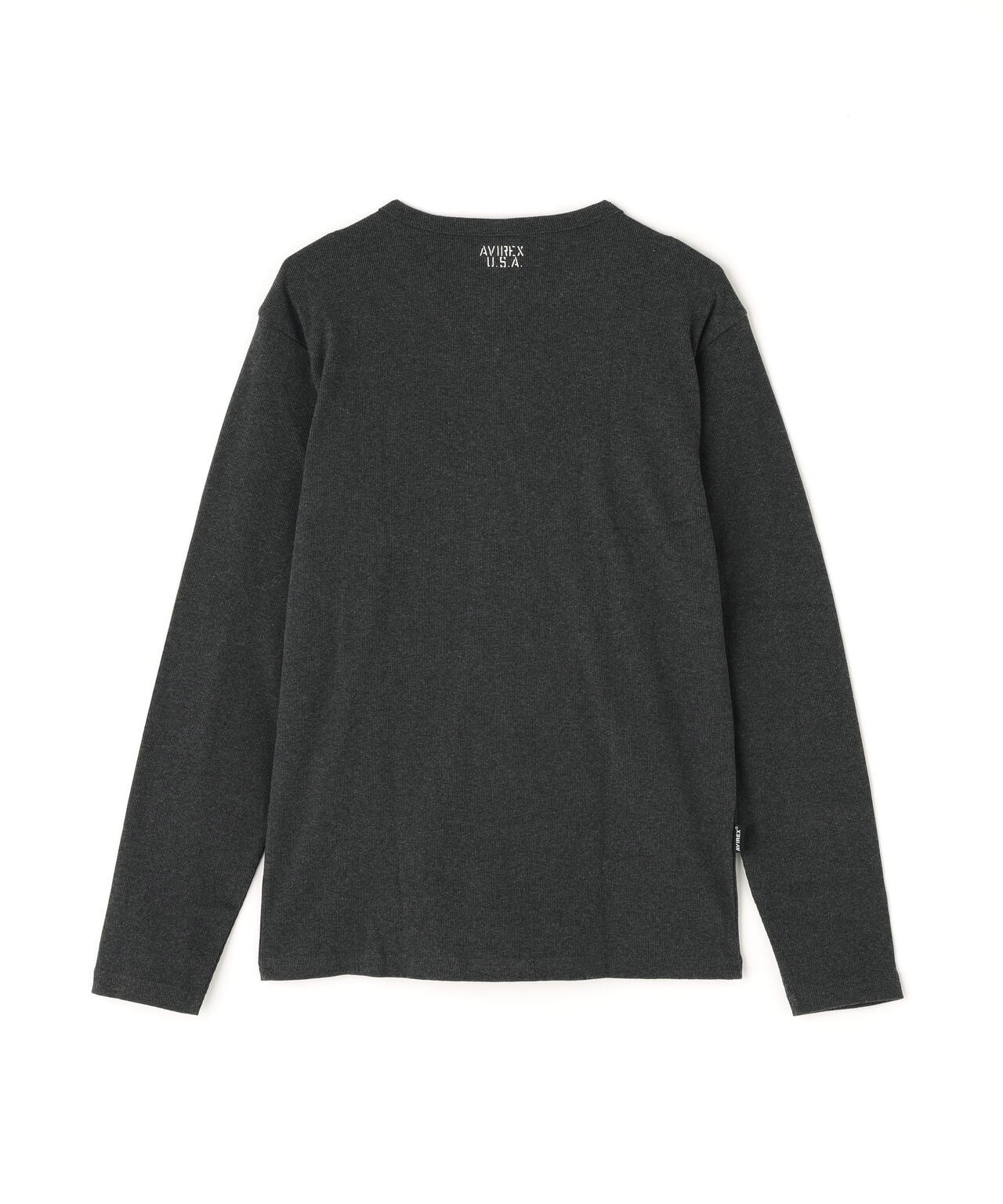 《DAILY》RIB L/S V-NECK T-SHIRT