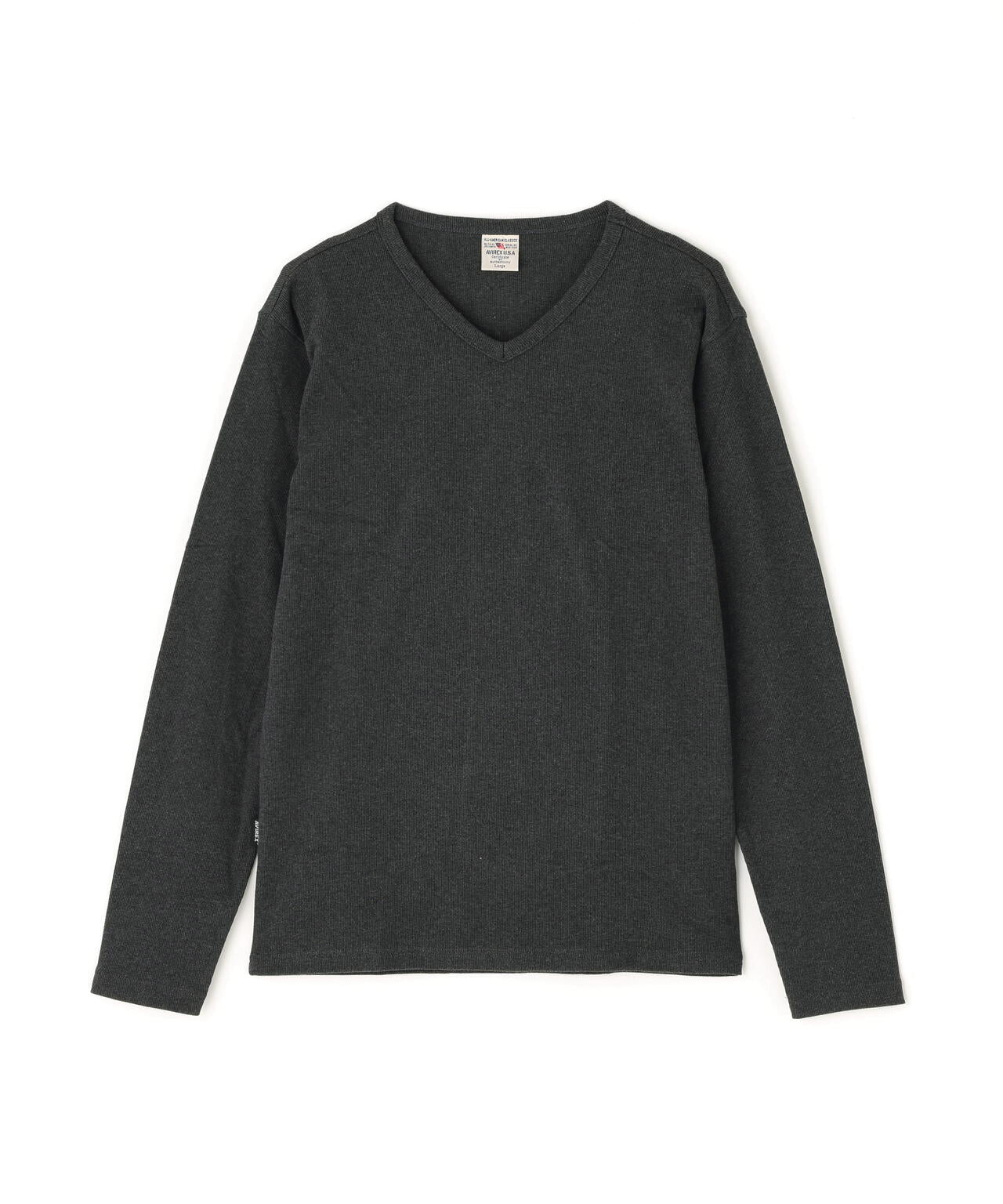 《DAILY》RIB L/S V-NECK T-SHIRT