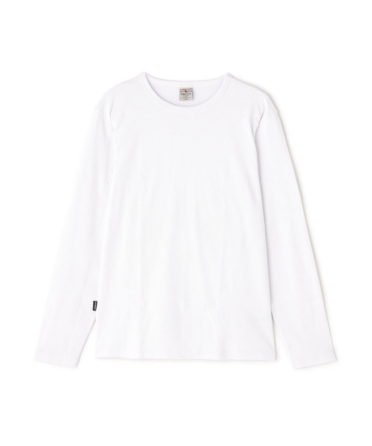 《DAILY/デイリー》RIB L/S CREW NECK T-SHIRT