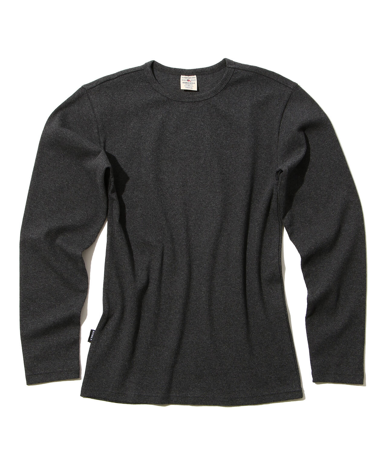 《DAILY/デイリー》RIB L/S CREW NECK T-SHIRT