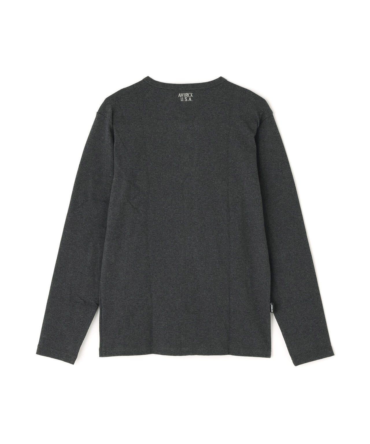 《DAILY/デイリー》RIB L/S CREW NECK T-SHIRT