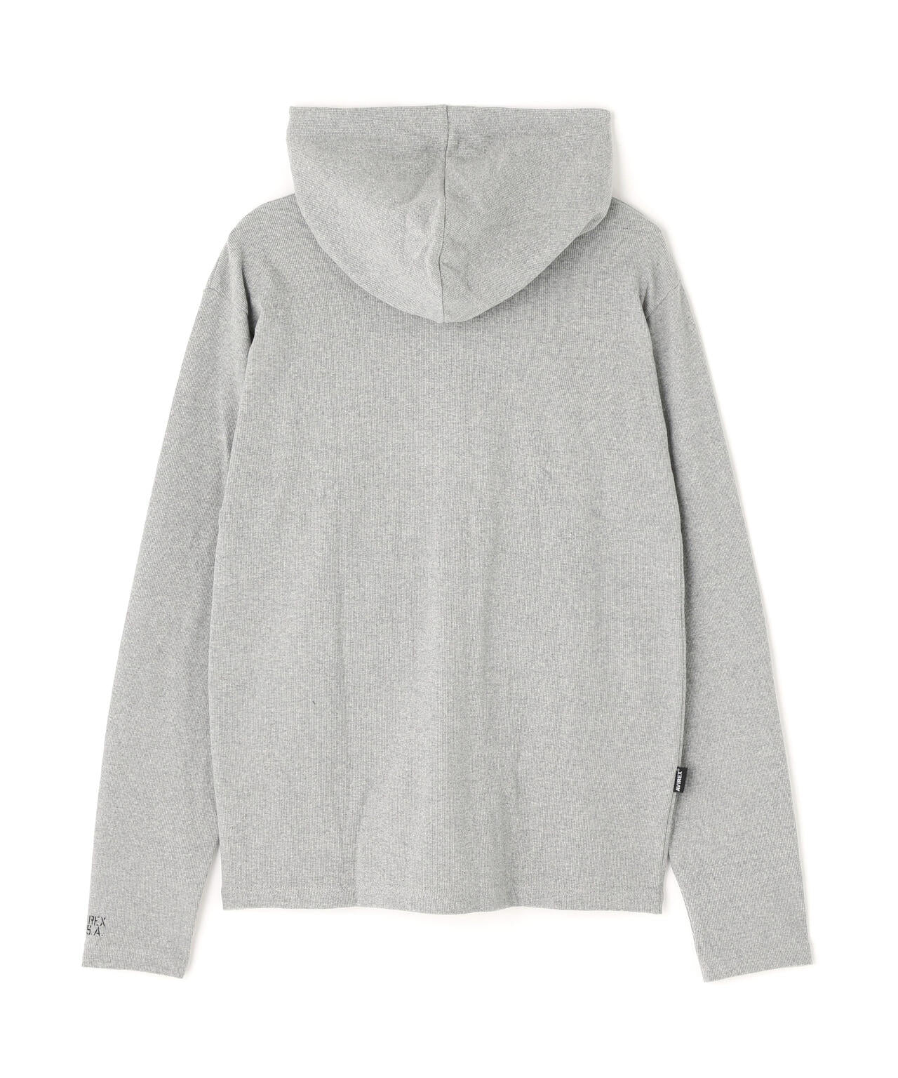 《DAILY/デイリー》RIB ZIP PARKA/デイリー 長袖 リブ ジップパーカー/AVIREX/アヴィレックス