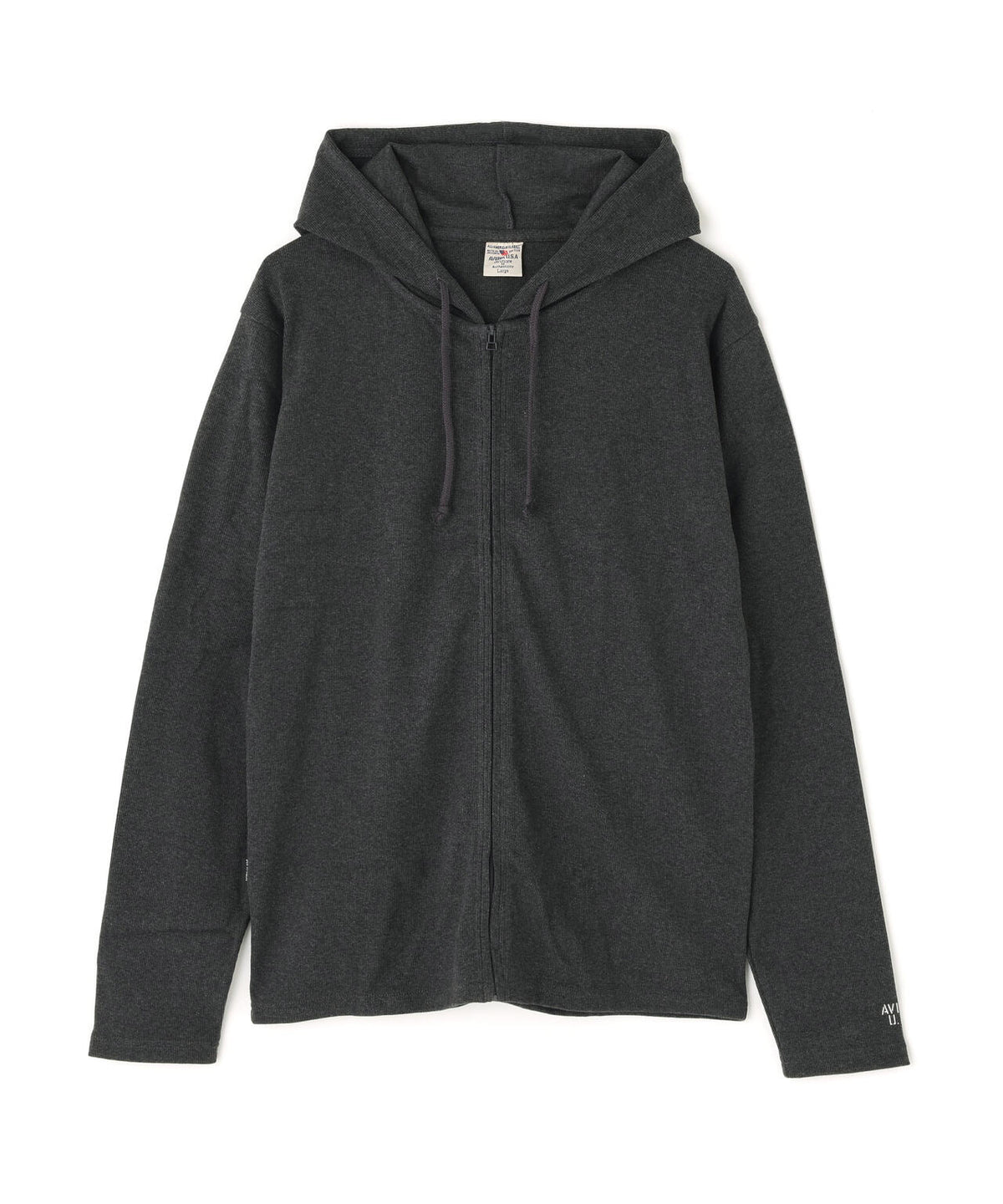 《DAILY/デイリー》RIB ZIP PARKA/デイリー 長袖 リブ ジップパーカー/AVIREX/アヴィレックス