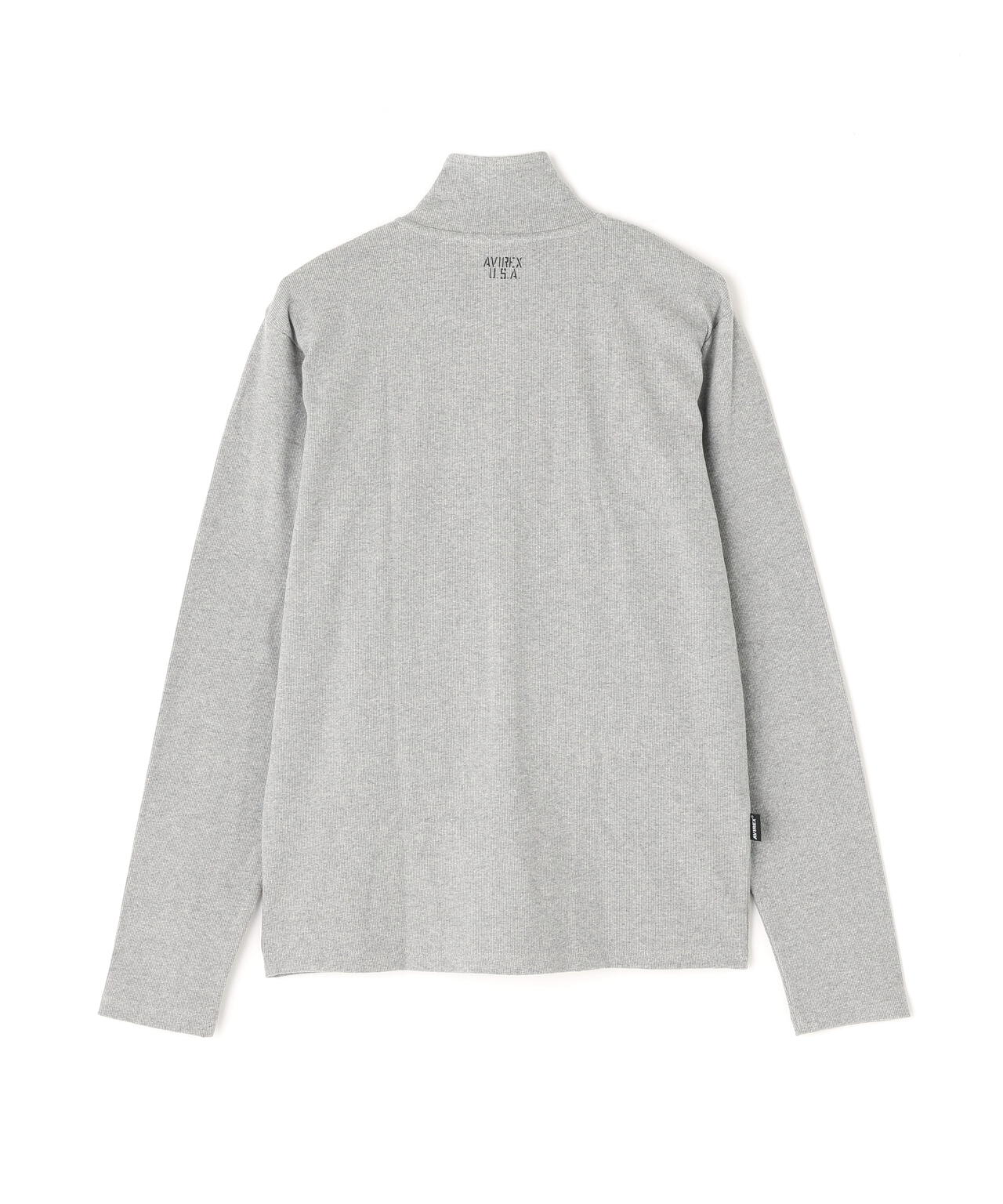 《DAILY/デイリー》STAND ZIP RIB JACKET/スタンドジップ リブ ジャケット