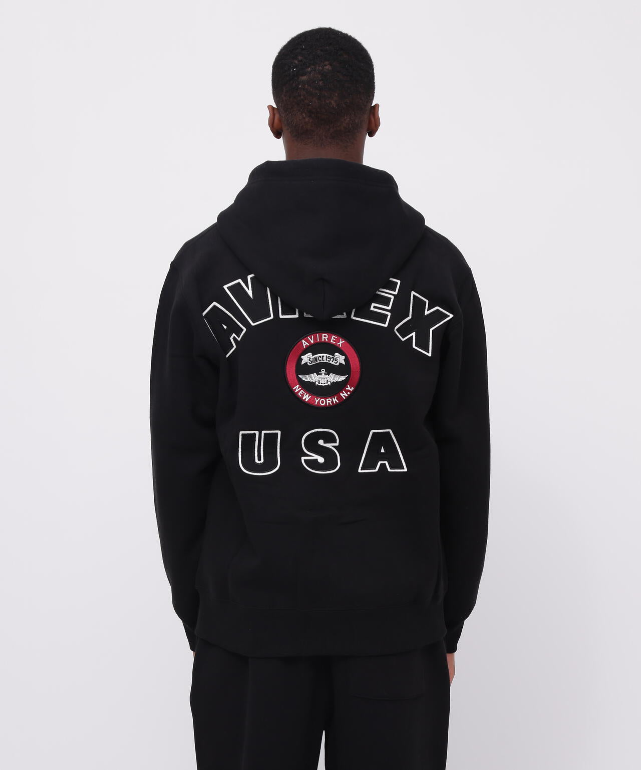 VARSITY LOGO SWEAT ZIP UP PARKA /バーシティ ロゴ スウェット ジップアップ パーカー