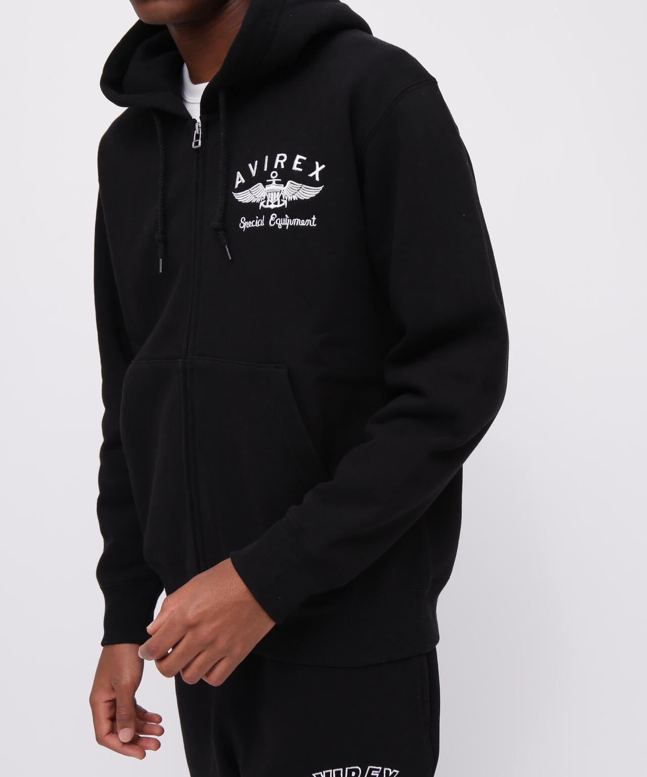 VARSITY LOGO SWEAT ZIP UP PARKA /バーシティ ロゴ スウェット ジップアップ パーカー