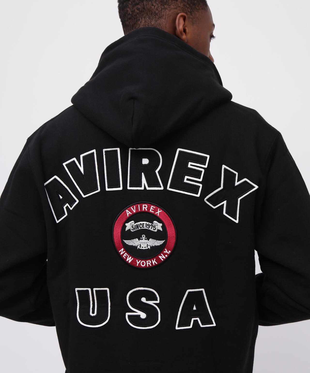 VARSITY LOGO SWEAT ZIP UP PARKA /バーシティ ロゴ スウェット ジップアップ パーカー