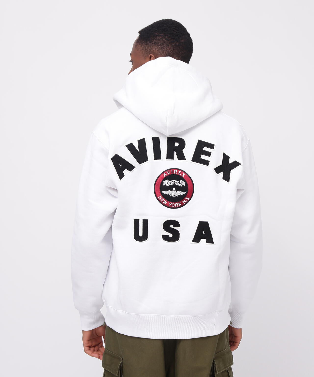 VARSITY LOGO SWEAT ZIP UP PARKA /バーシティ ロゴ スウェット ジップアップ パーカー