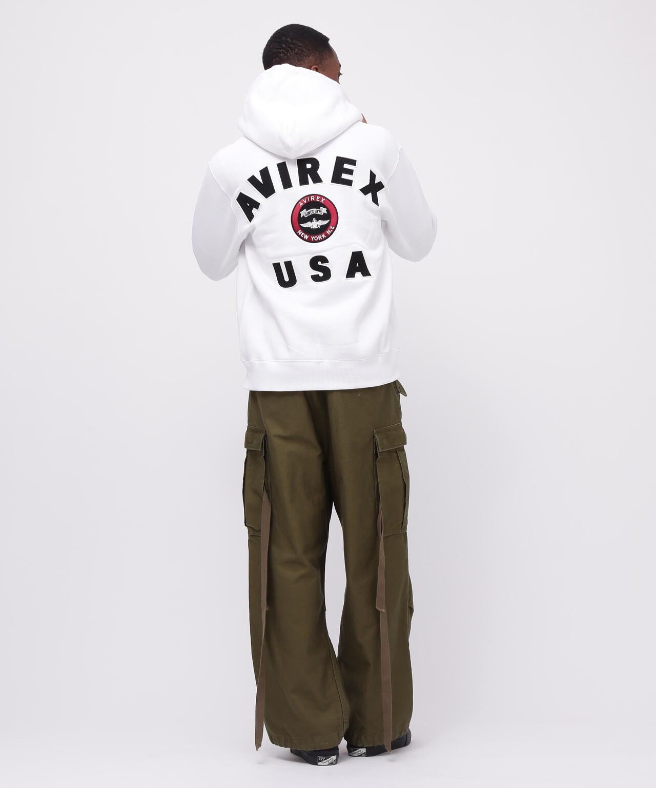 VARSITY LOGO SWEAT ZIP UP PARKA /バーシティ ロゴ スウェット ジップアップ パーカー