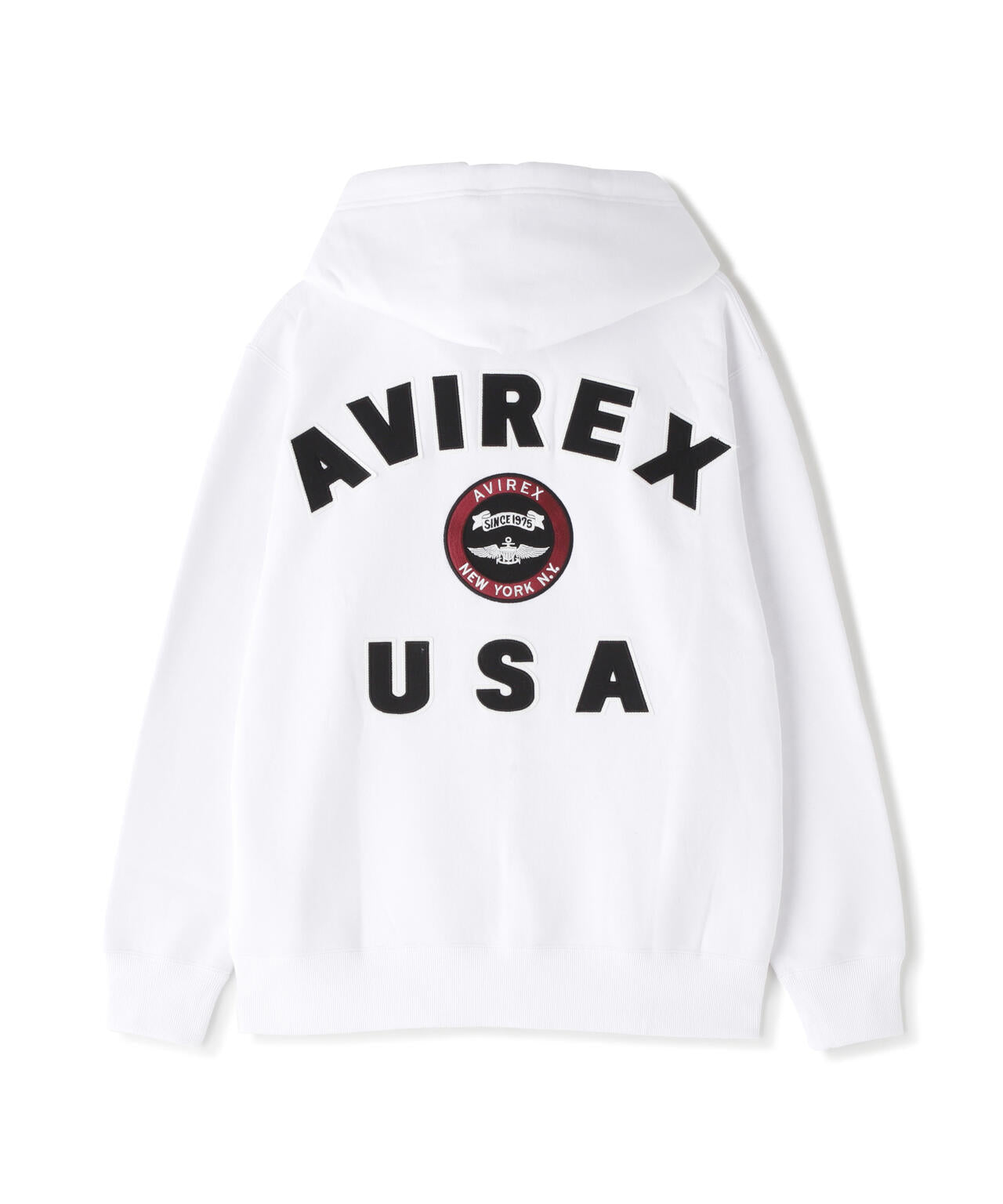 VARSITY LOGO SWEAT ZIP UP PARKA /バーシティ ロゴ スウェット ジップアップ パーカー