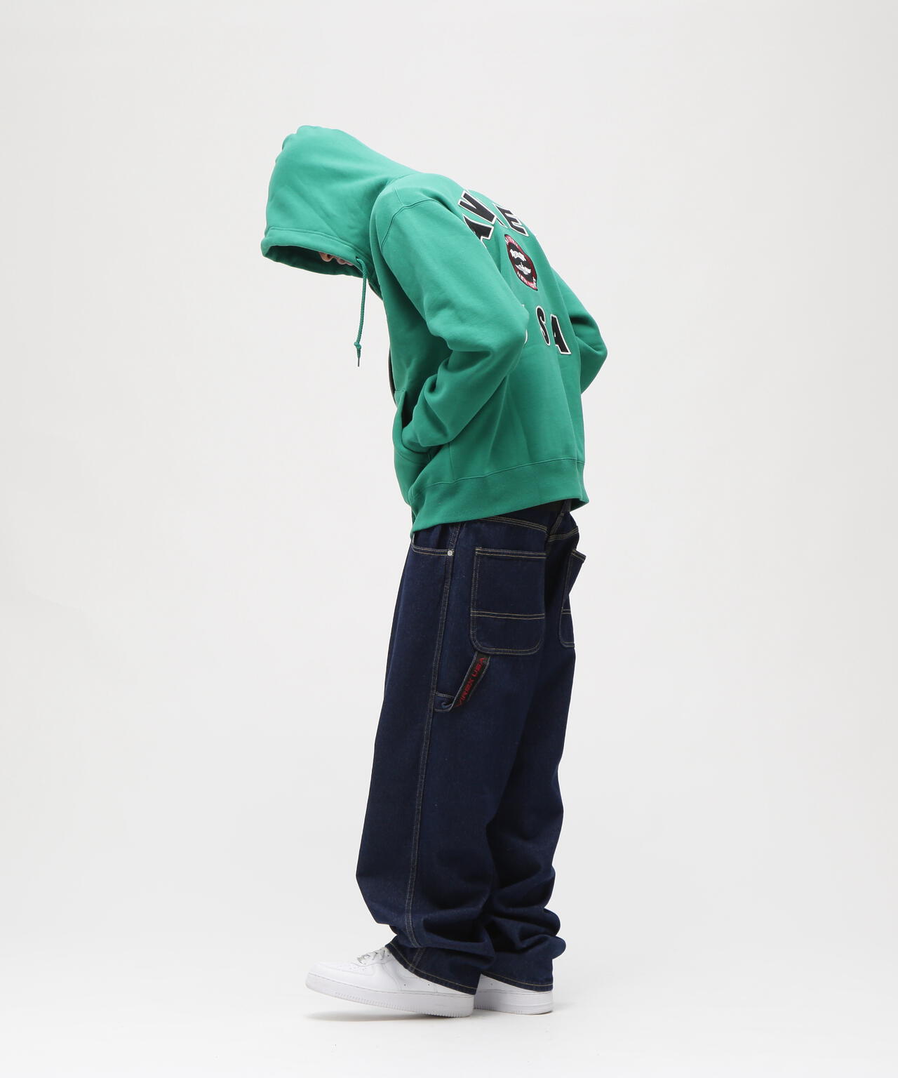 VARSITY LOGO SWEAT ZIP UP PARKA /バーシティ ロゴ スウェット ジップアップ パーカー