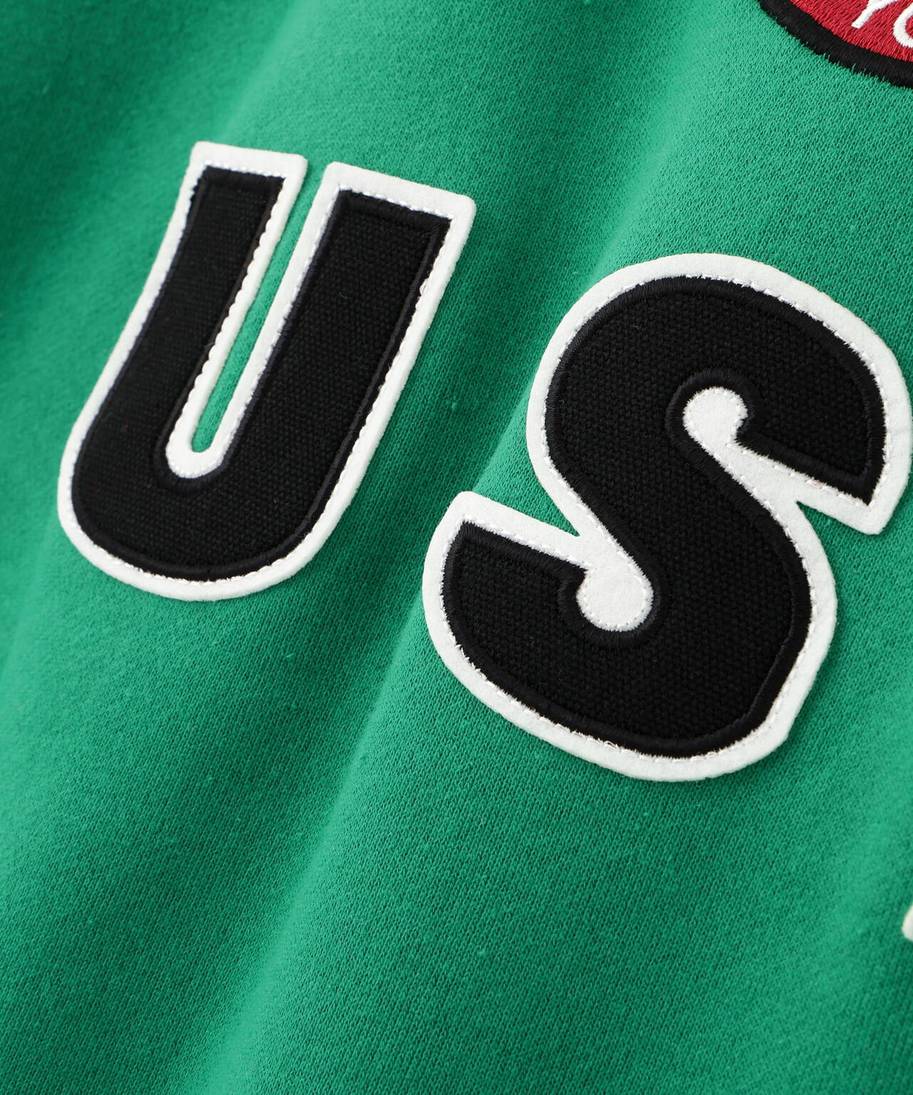 VARSITY LOGO SWEAT ZIP UP PARKA /バーシティ ロゴ スウェット ジップアップ パーカー