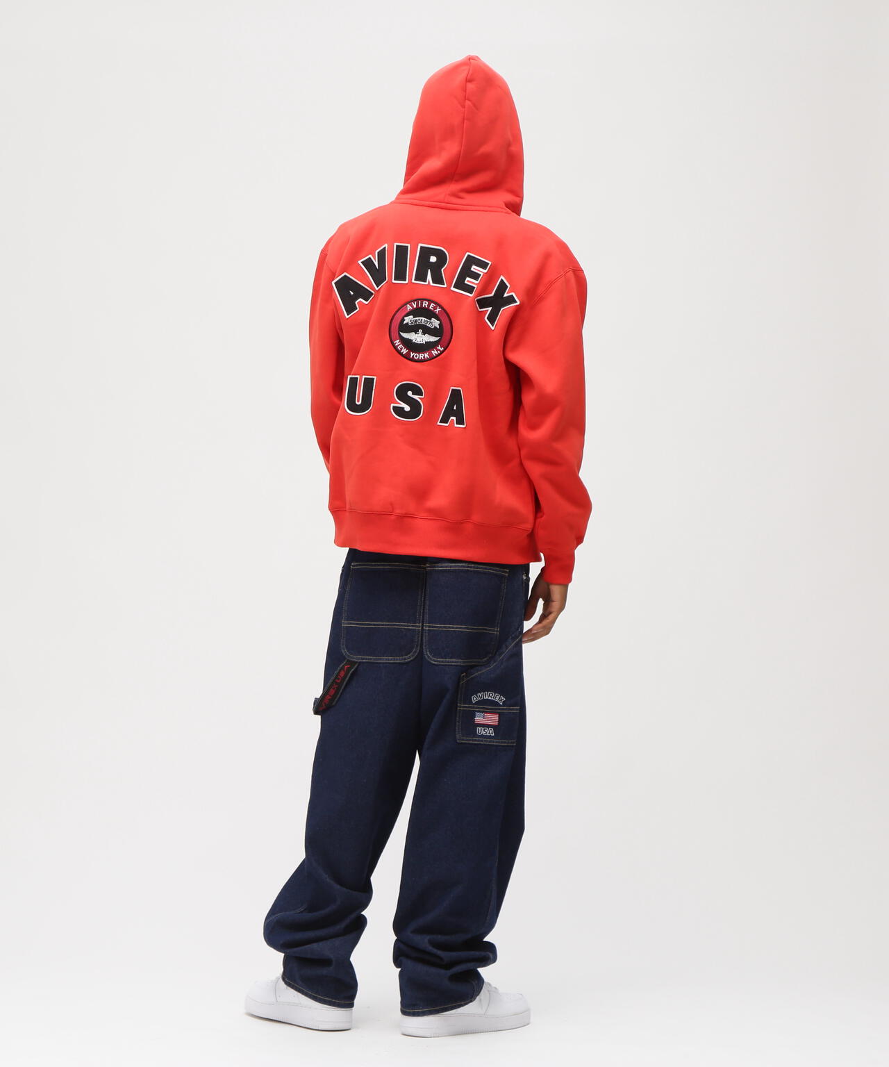 VARSITY LOGO SWEAT ZIP UP PARKA /バーシティ ロゴ スウェット ジップアップ パーカー