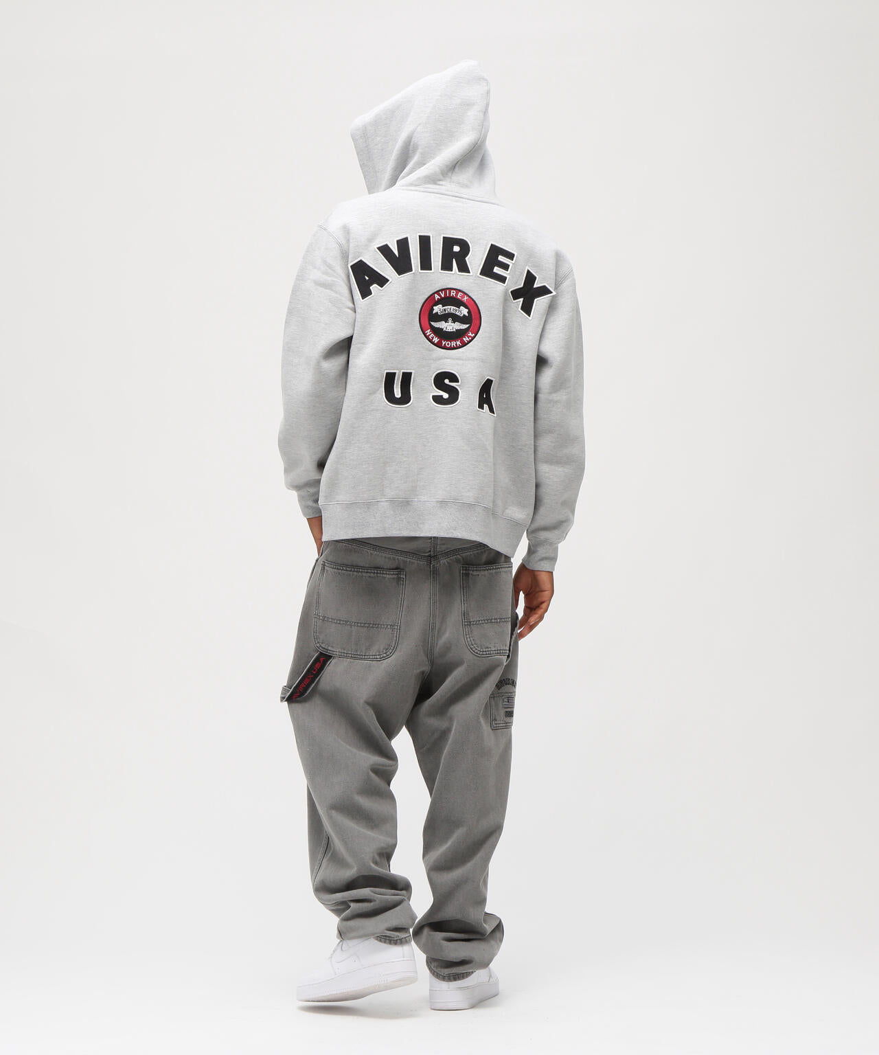 VARSITY LOGO SWEAT ZIP UP PARKA /バーシティ ロゴ スウェット ジップアップ パーカー