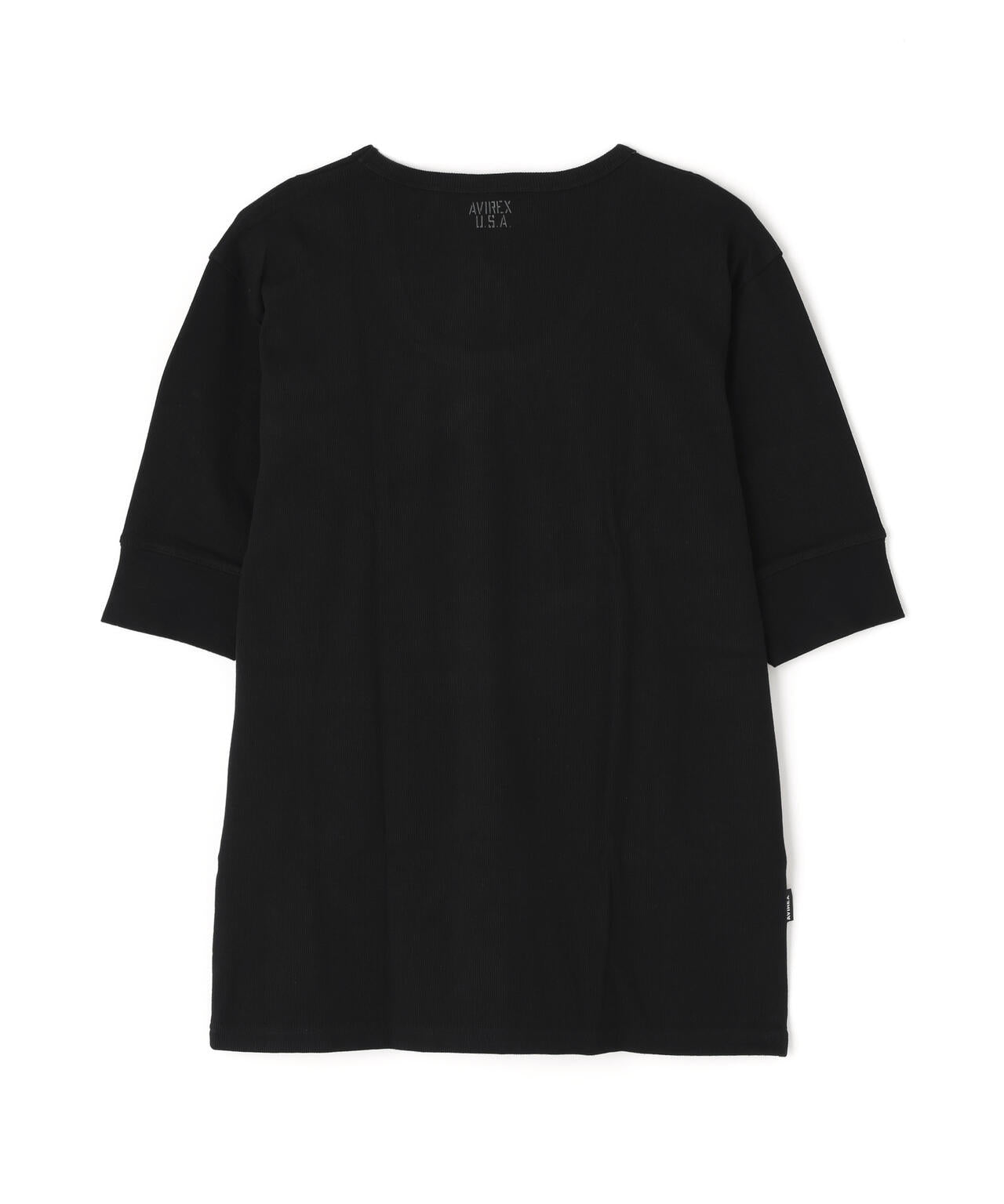 《DAILY/デイリー》HALF SLEEVE U-NECK T-SHIRT/デイリー 五分袖 Uネック Tシャツ/AVIREX