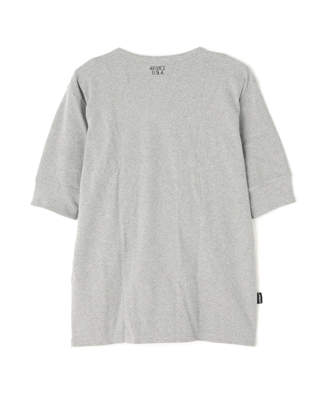 《DAILY/デイリー》HALF SLEEVE U-NECK T-SHIRT/デイリー 五分袖 Uネック Tシャツ/AVIREX