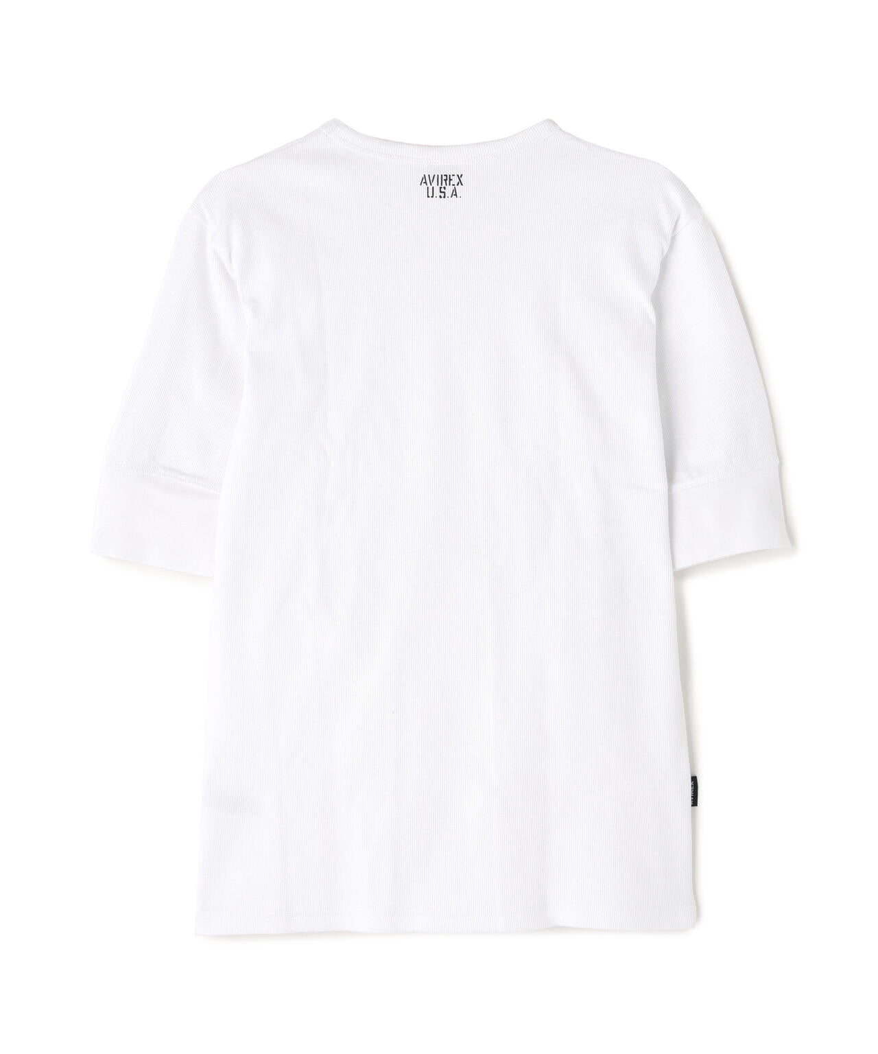 《DAILY/デイリー》HALF SLEEVE U-NECK T-SHIRT/デイリー 五分袖 Uネック Tシャツ/AVIREX