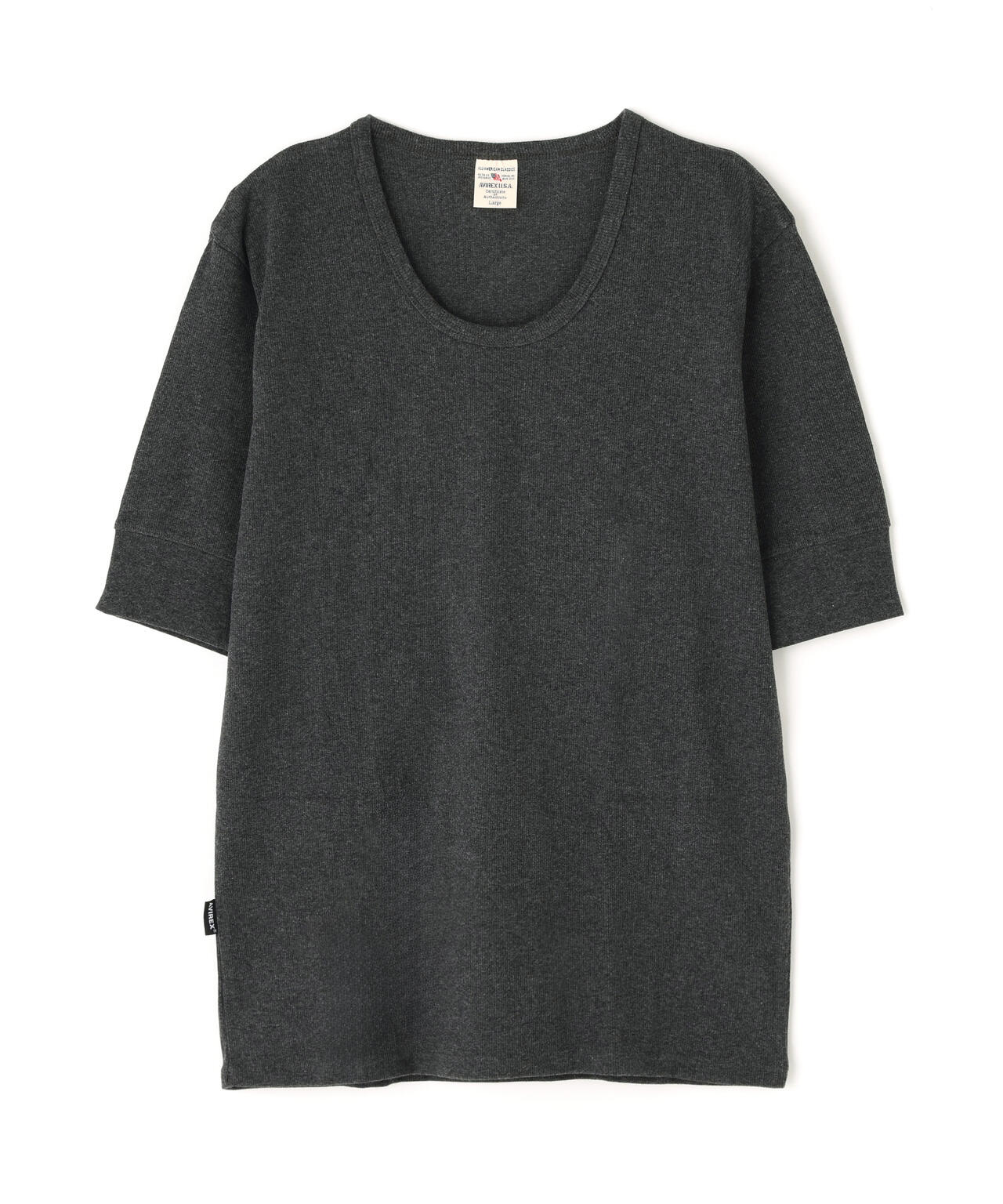《DAILY/デイリー》HALF SLEEVE U-NECK T-SHIRT/デイリー 五分袖 Uネック Tシャツ/AVIREX