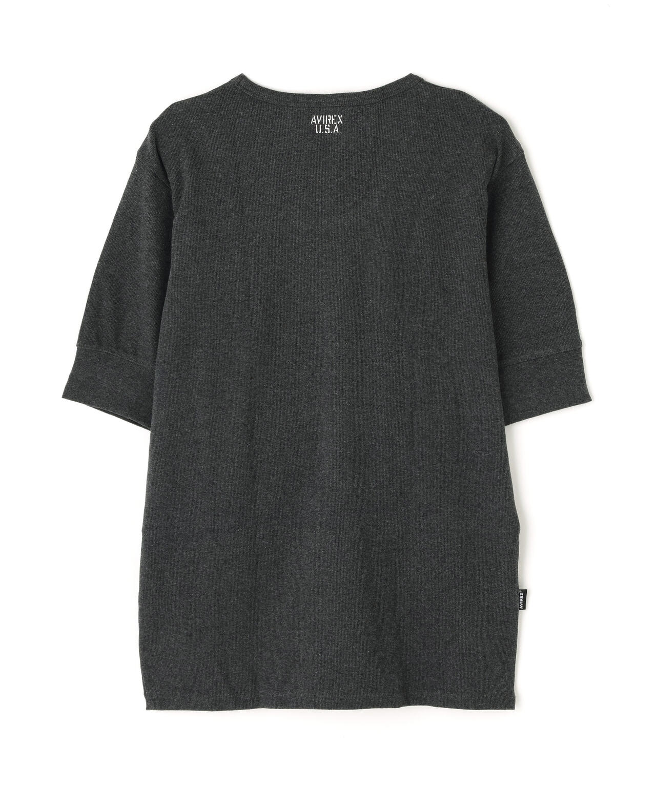 《DAILY/デイリー》HALF SLEEVE U-NECK T-SHIRT/デイリー 五分袖 Uネック Tシャツ/AVIREX