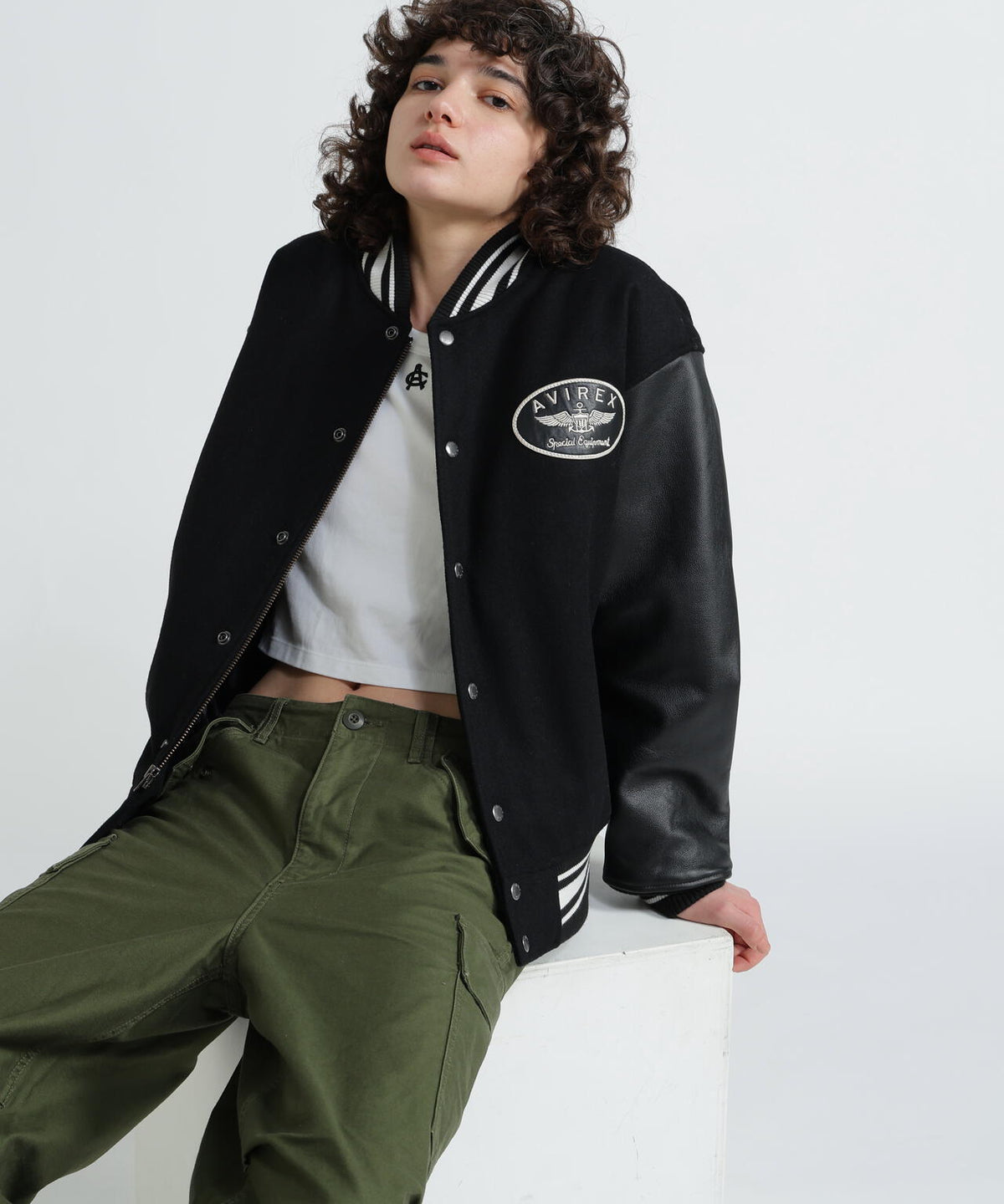 L-STADIUM JKT SIGNATURE LOGO/スタジアムジャケット シグネチャーロゴ