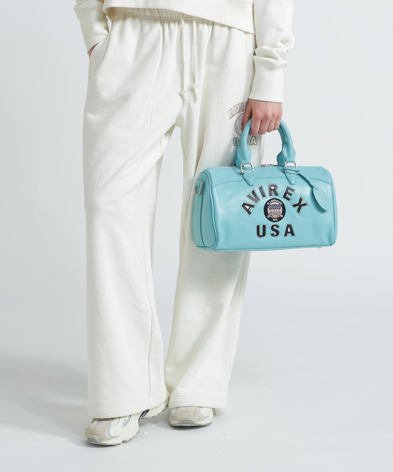 《直営店別注》VARSITY LEATHER MINI DUFFLE BAG / バーシティレザー ミニ ダッフル バッグ