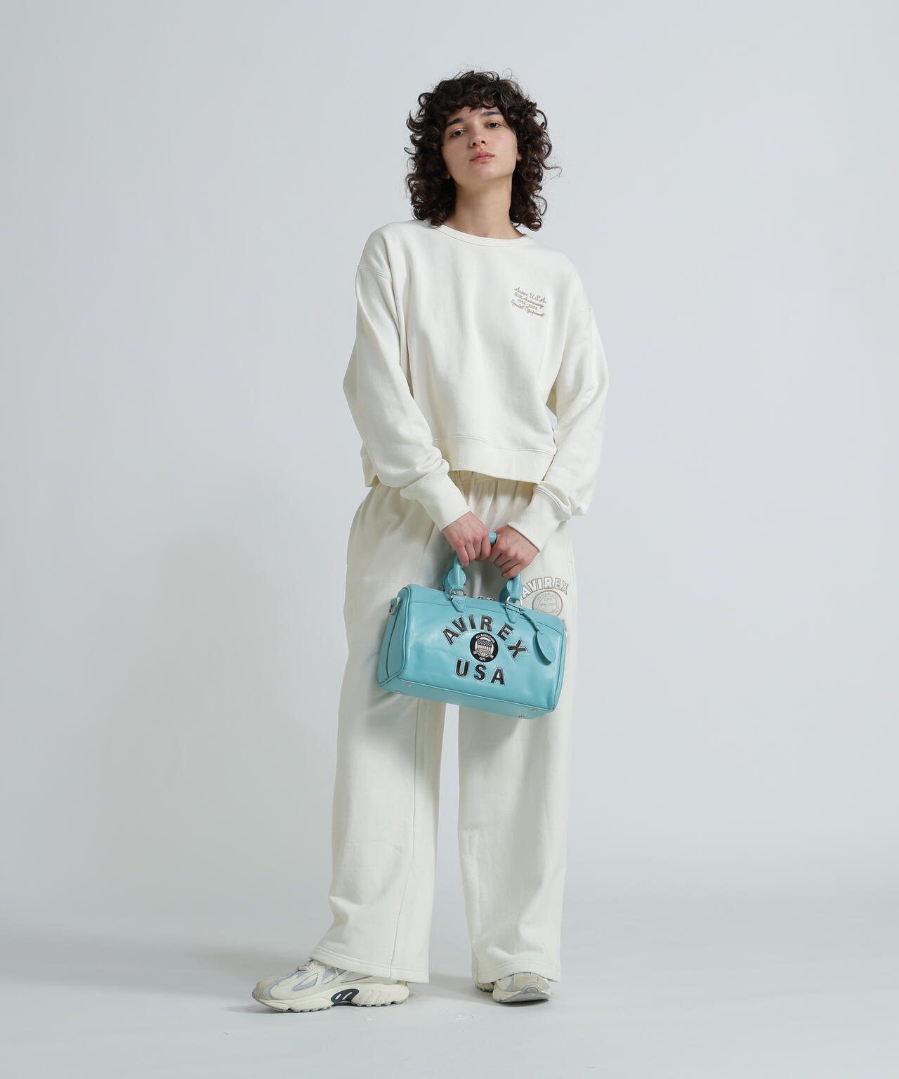 《直営店別注》VARSITY LEATHER MINI DUFFLE BAG / バーシティレザー ミニ ダッフル バッグ