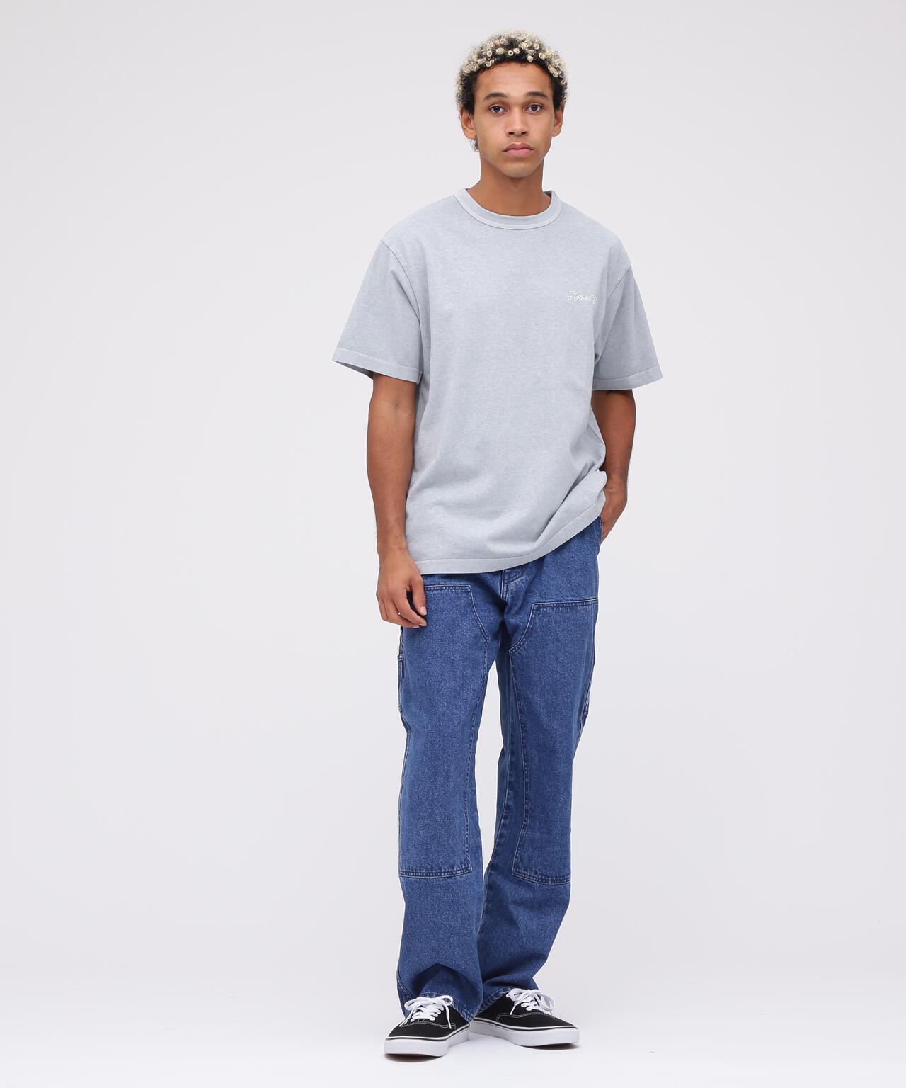 《直営店限定》DOUBLE KNEE DENIM PANTS / ダブルニー デニムパンツ / AVIREX / アヴィレックス