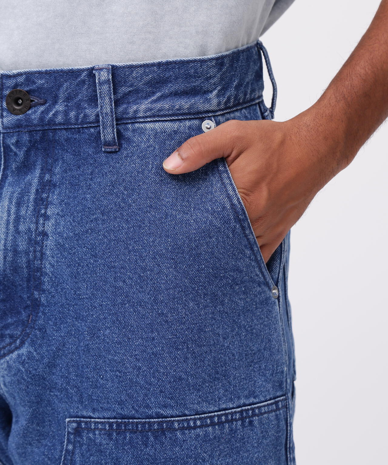 《直営店限定》DOUBLE KNEE DENIM PANTS / ダブルニー デニムパンツ / AVIREX / アヴィレックス