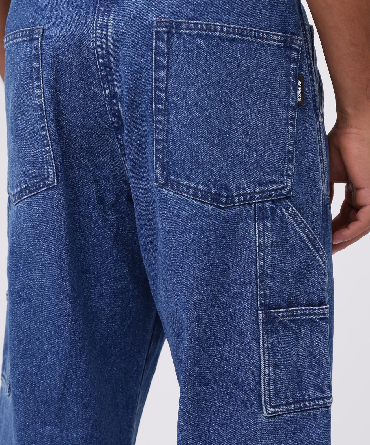 《直営店限定》DOUBLE KNEE DENIM PANTS / ダブルニー デニムパンツ / AVIREX / アヴィレックス