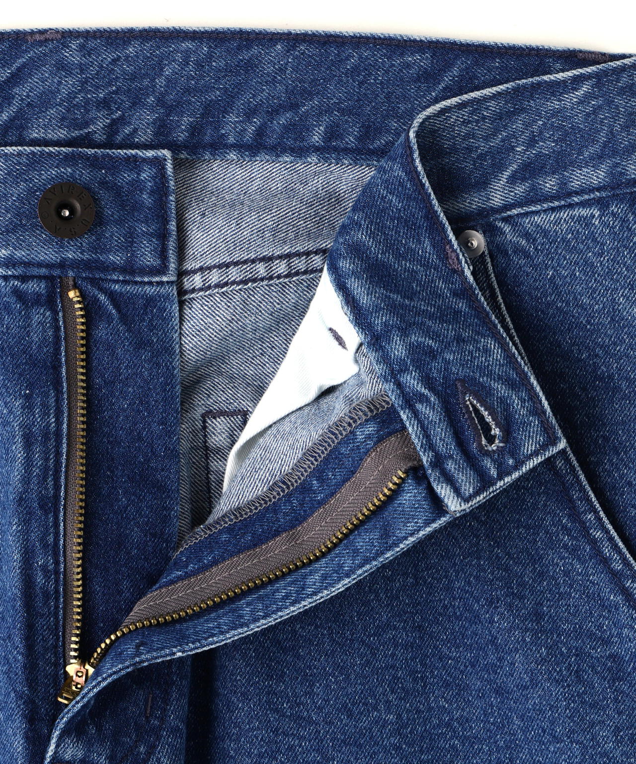 《直営店限定》DOUBLE KNEE DENIM PANTS / ダブルニー デニムパンツ / AVIREX / アヴィレックス