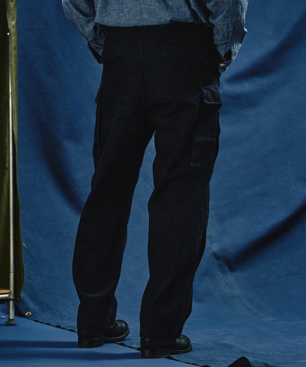 《TFQP by HANDROOM》JAPAN MADE DENIM CARGO PANT / ジャパンメイド デニム カーゴパンツ /