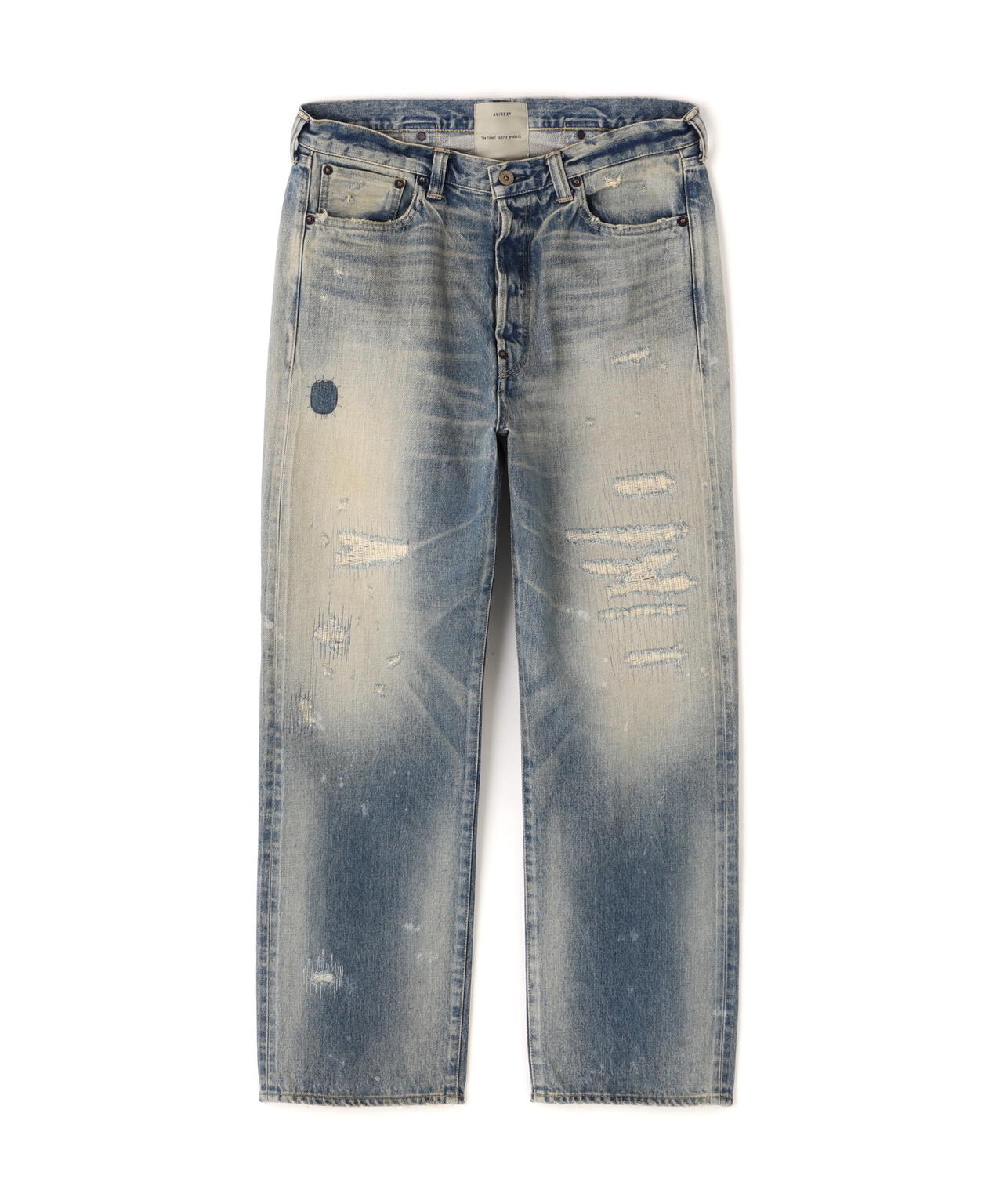 《TFQP》BUCKLE BUCK DENIM PANTS "50YEARS WASH"