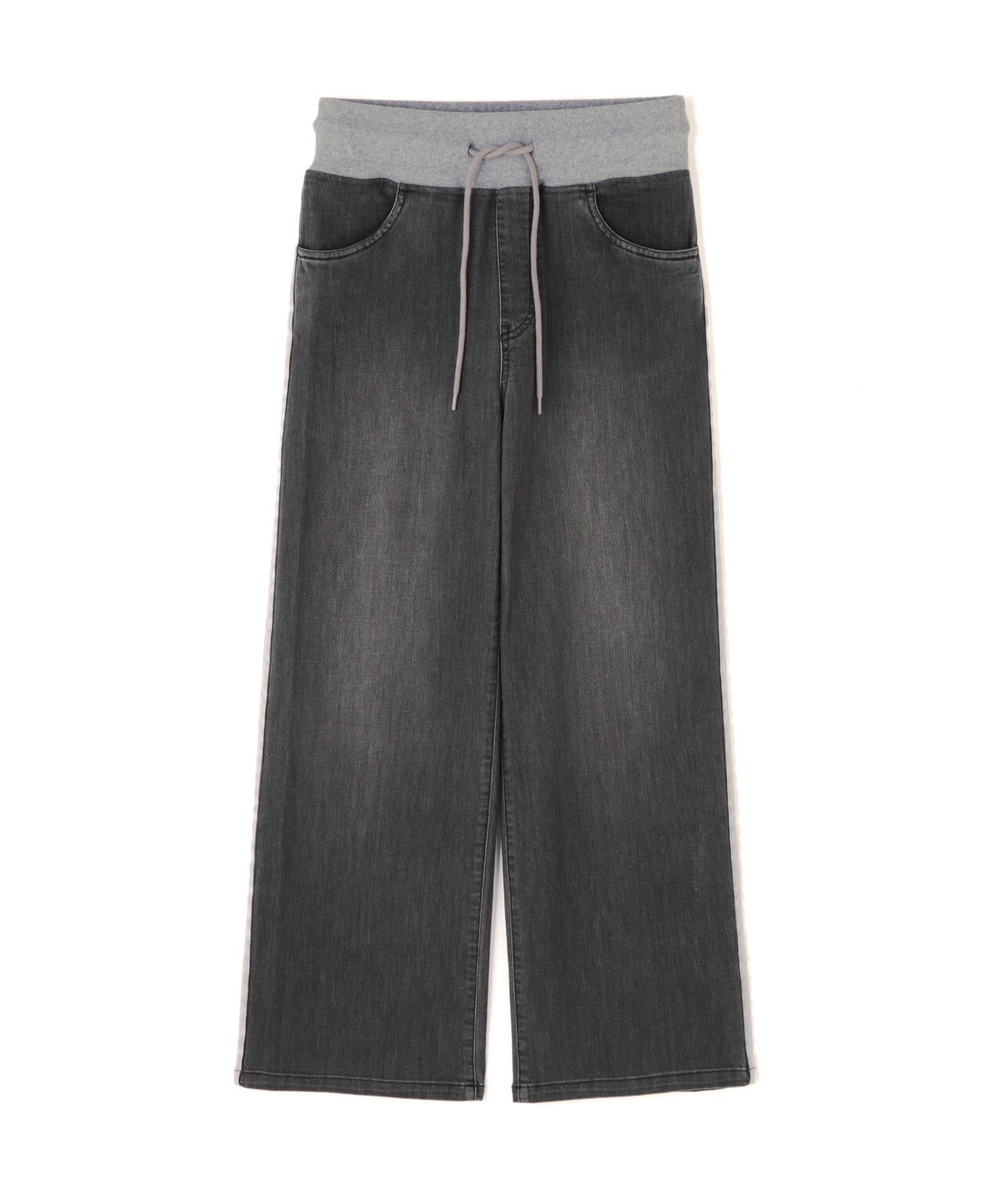 WAIST RIB DENIM PANTS/ウエストリブ デニムパンツ